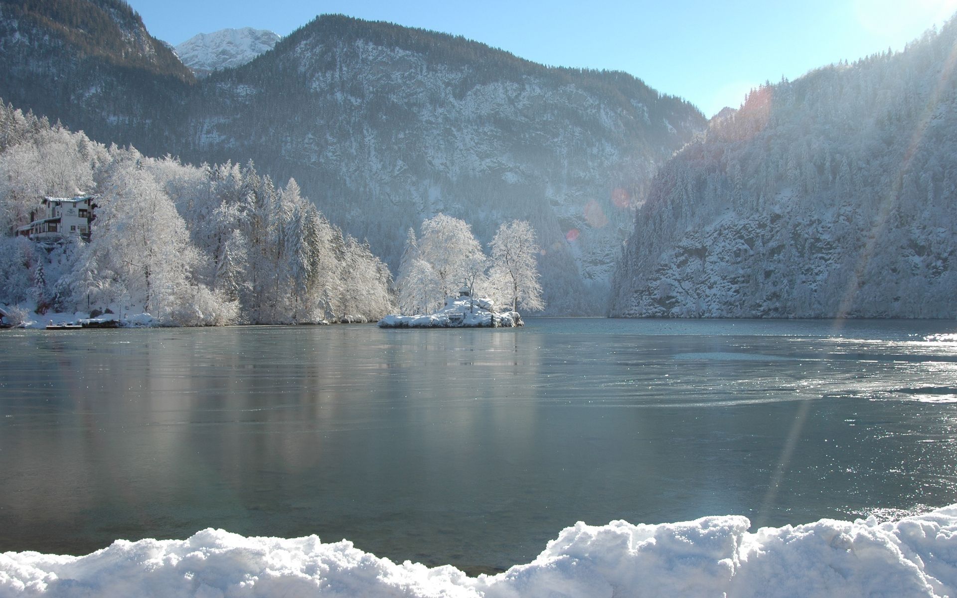 Freezing Lake, Königssee In Bavaria, Germany X Post R WinterPorn