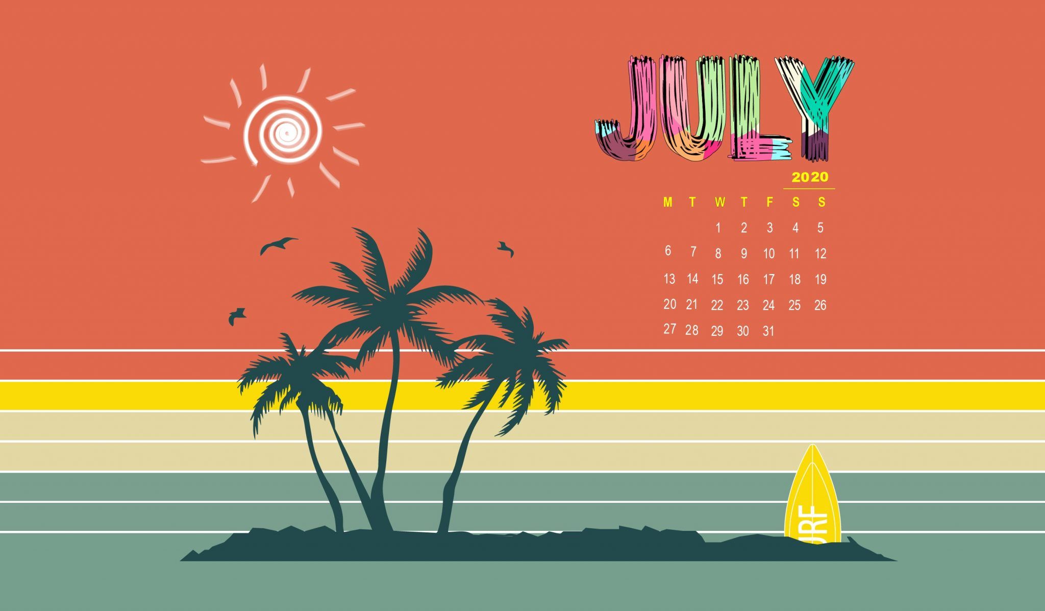 Desk Calendar Wallpaper