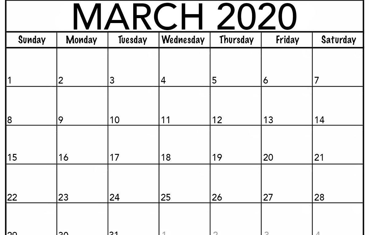 March 2020 Calendar Wallpaper Free March 2020 Calendar