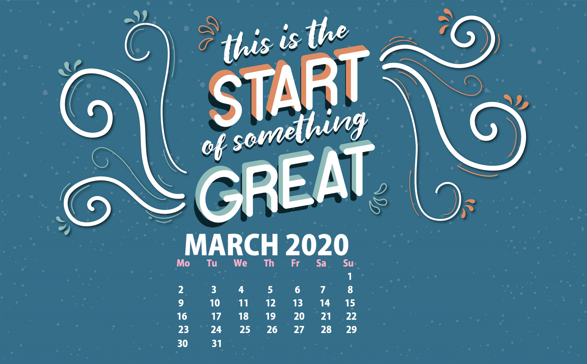 March 2020 Desktop Wallpaper