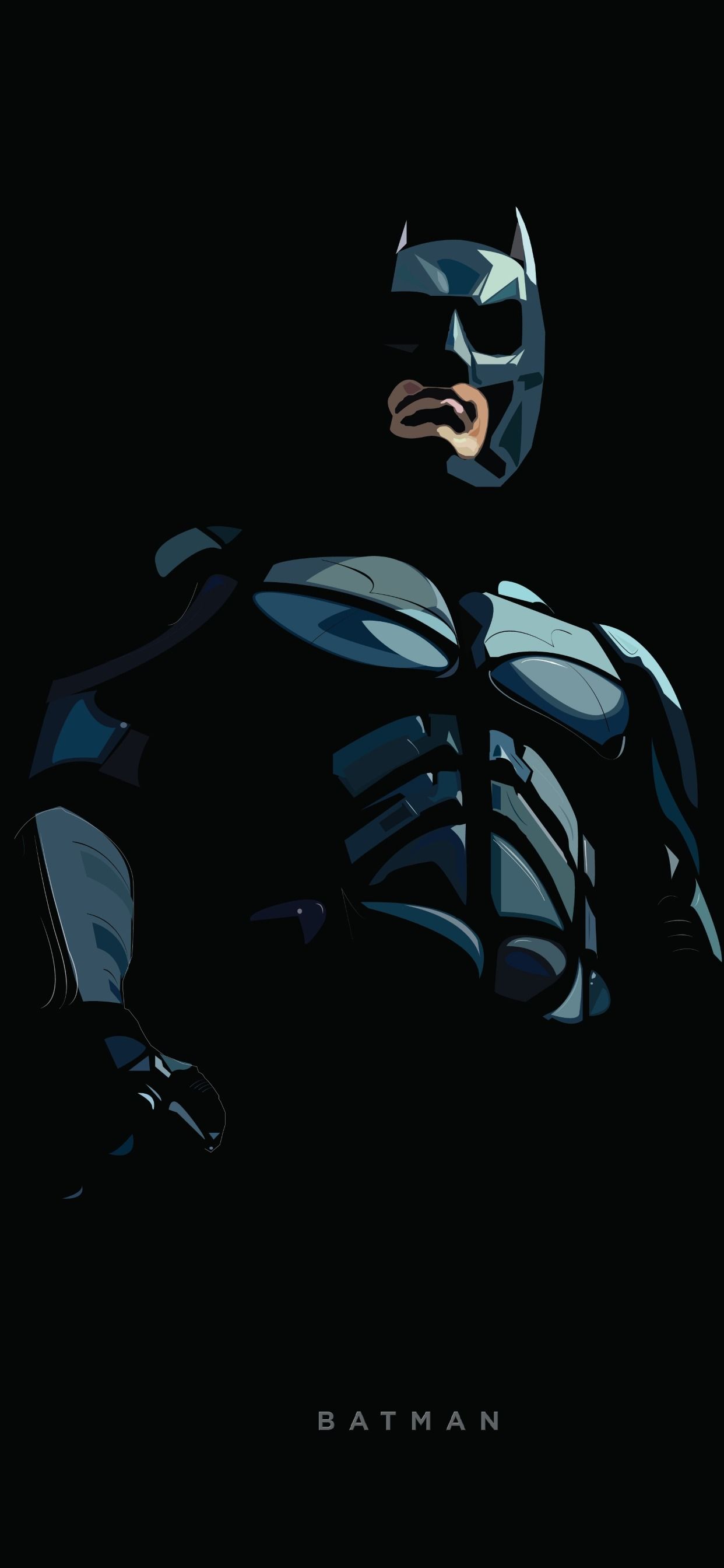 Batman Minimal Illustration iPhone XS MAX Wallpaper, HD