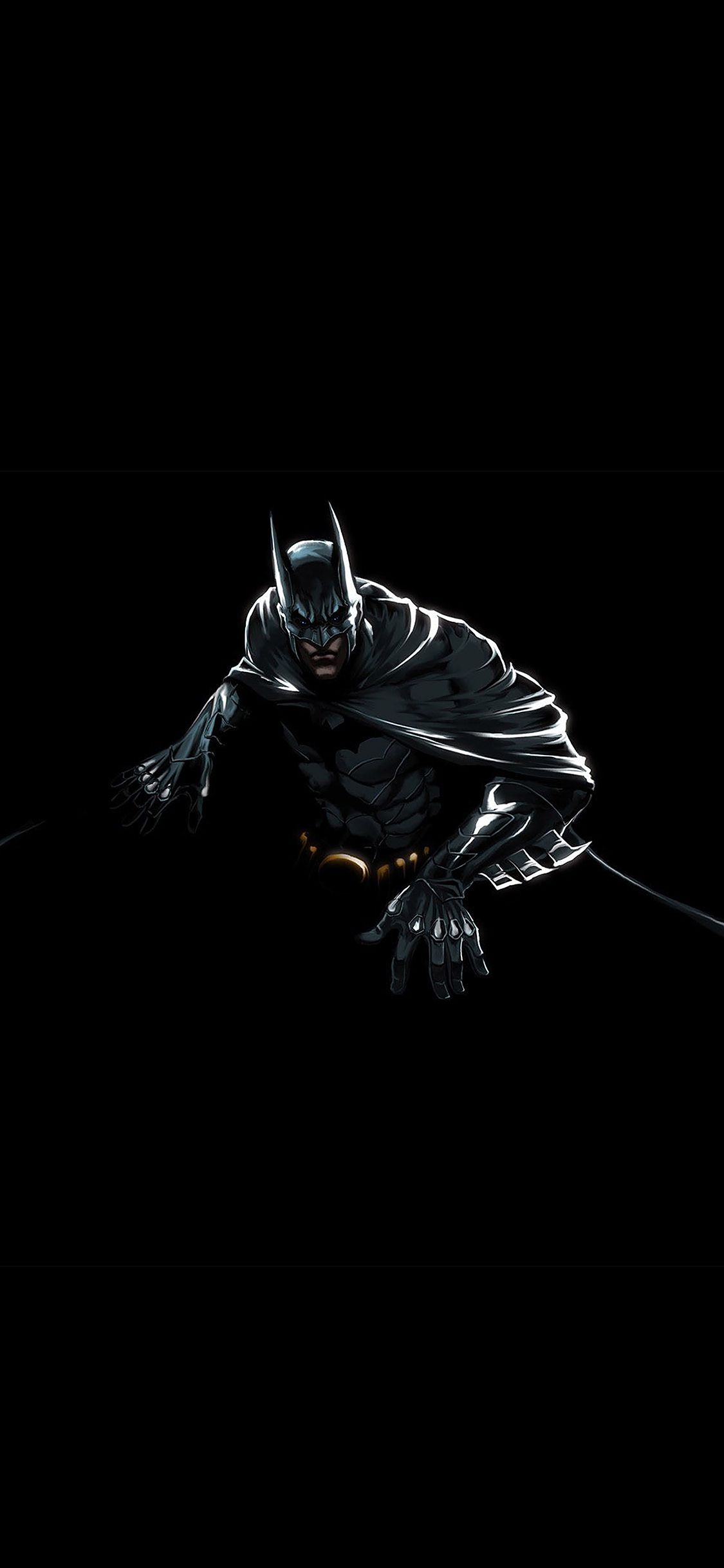 iPhone wallpaper. batman dark hero pose illust art