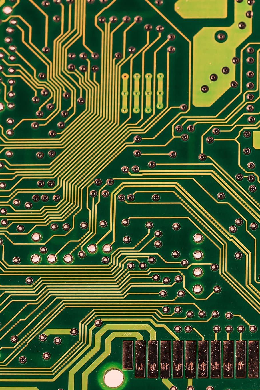 HD wallpaper: green and black circuit board, computer, chip, data