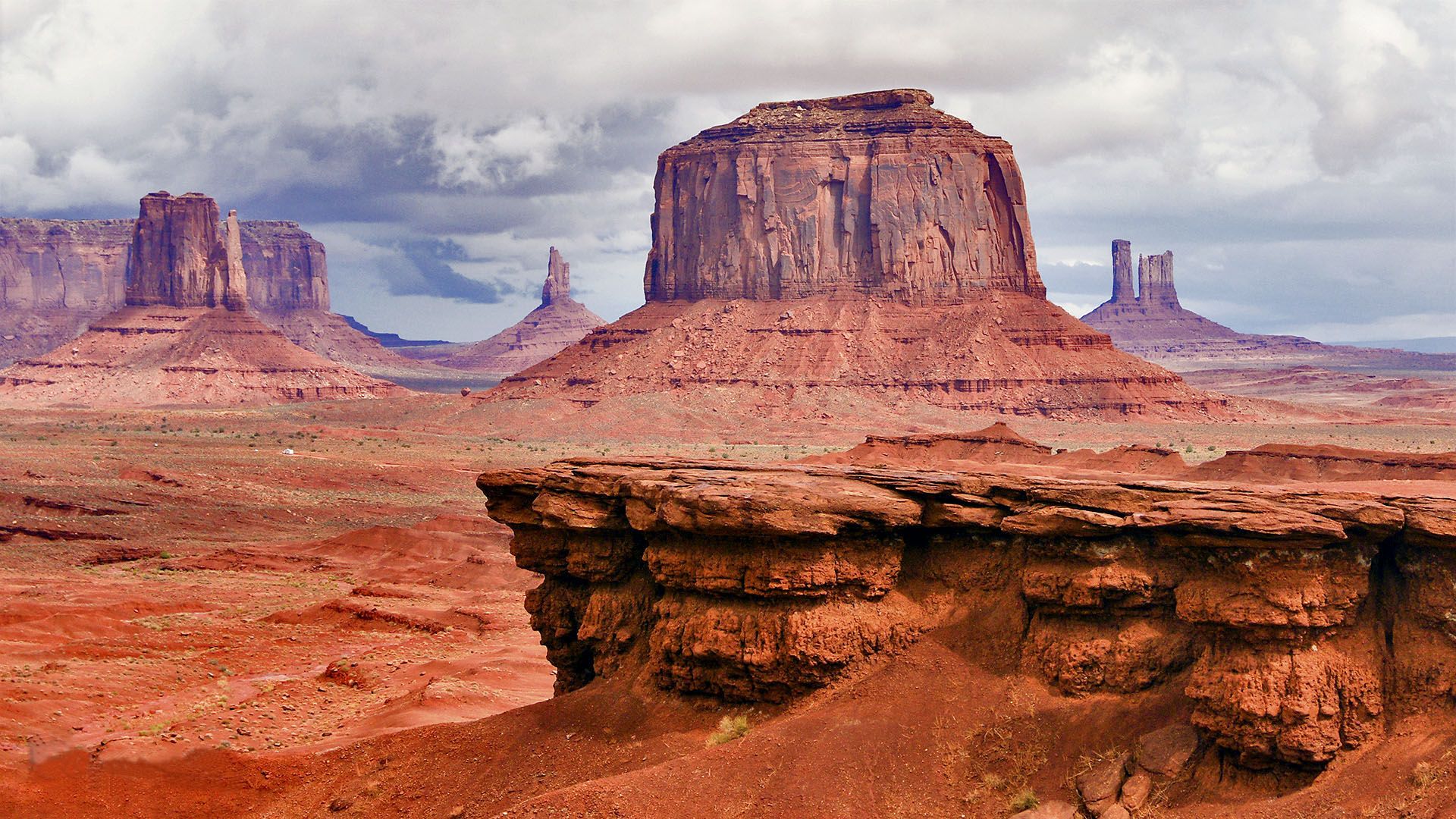 Desert Area Beautiful Summer Landscape Monument Valley Navajo