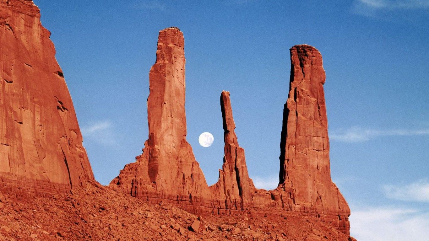 Data Monument Valley Navajo Tribal Park Wallpaper 1366x768. Free