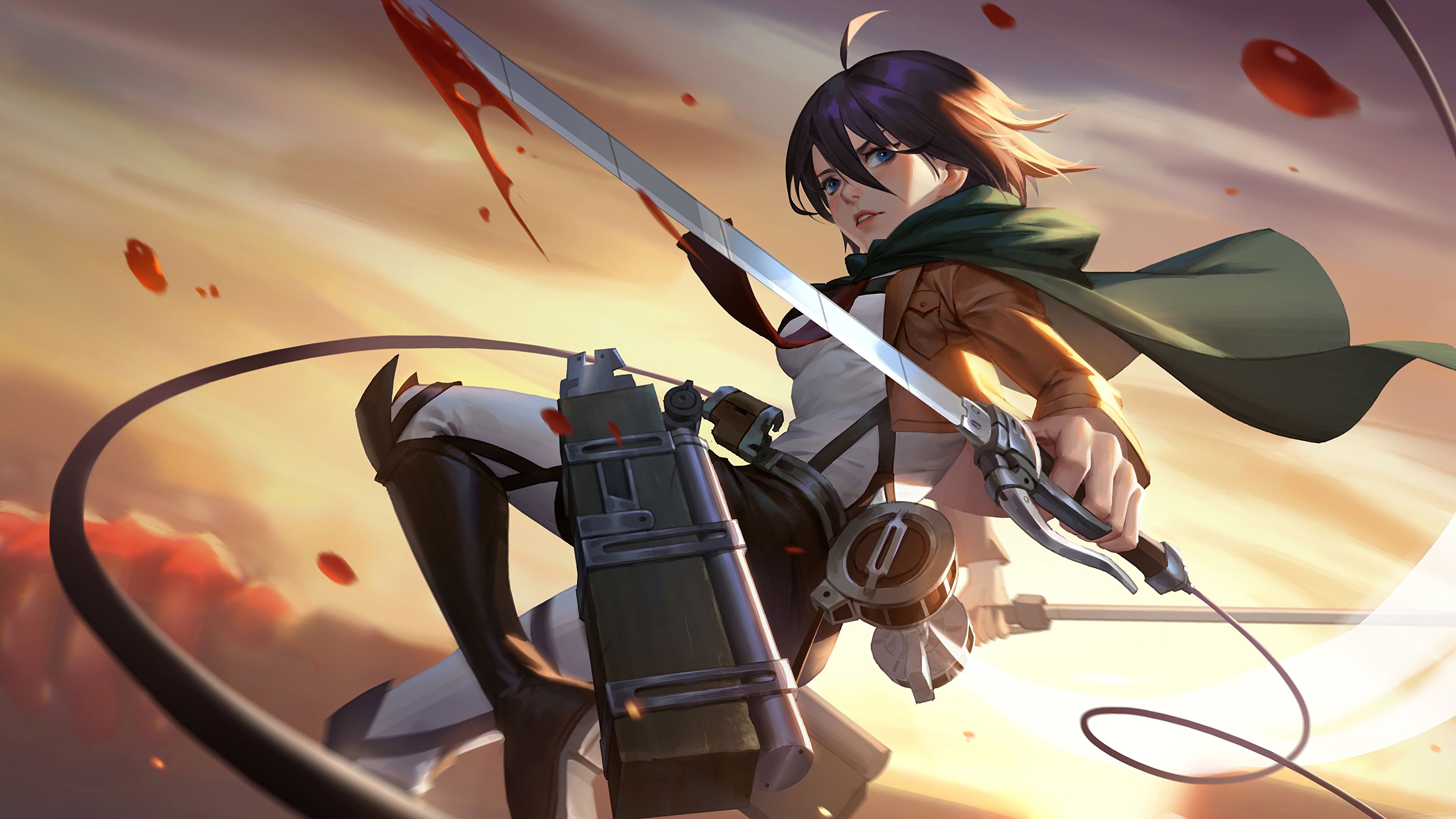Mikasa Attack on Titan 4K Wallpapers