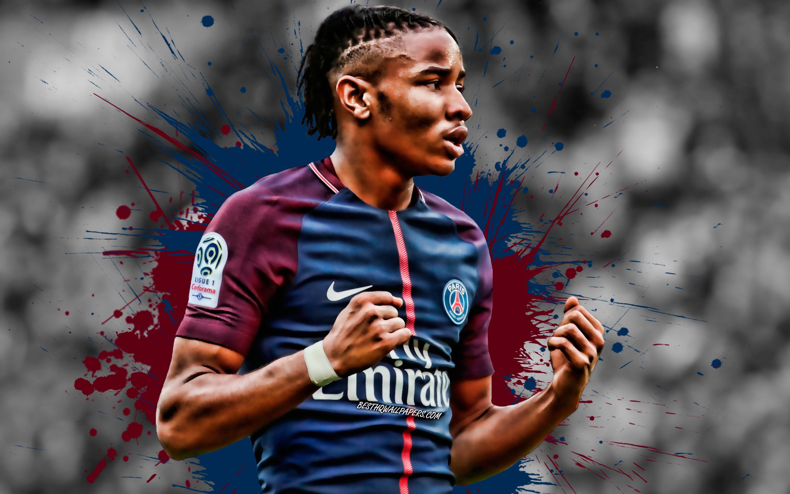 Download Wallpaper Christopher Nkunku, Paris Saint Germain