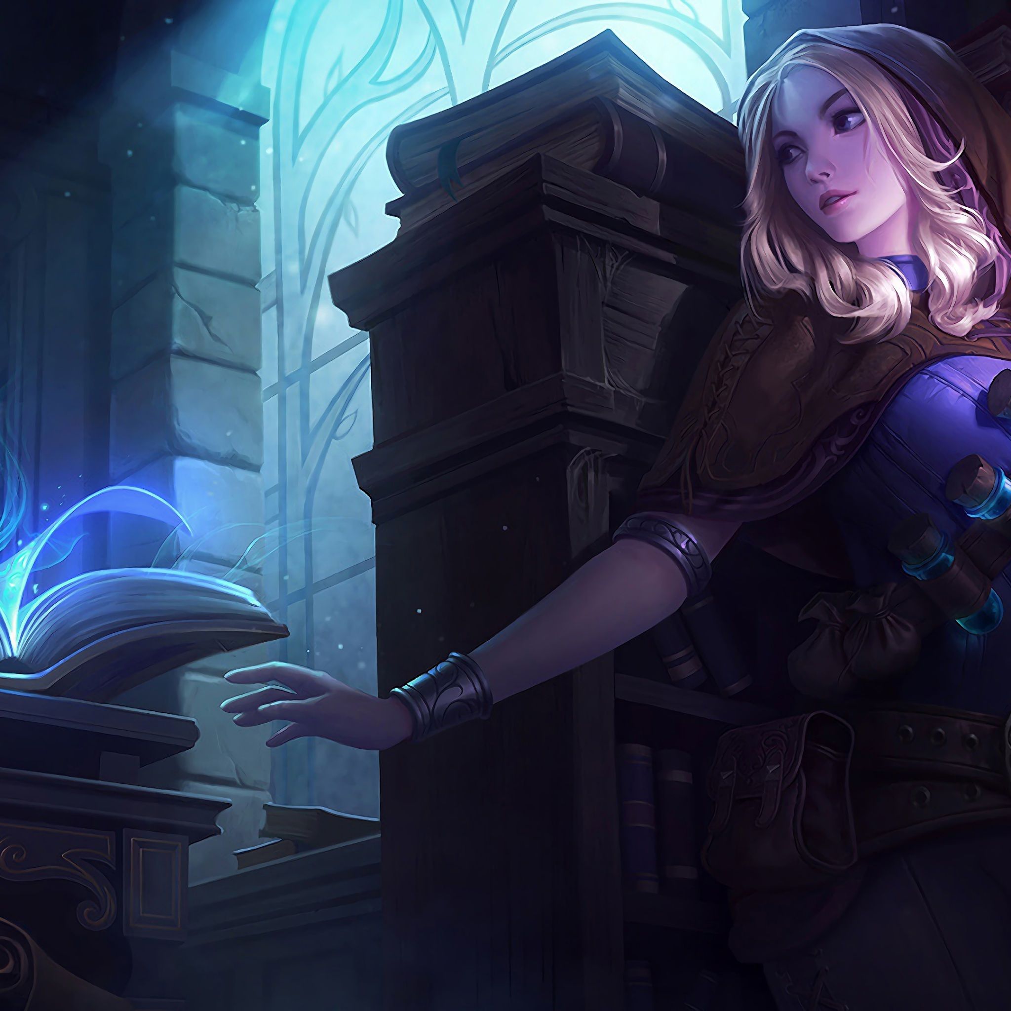 Wallpaper 4k Spellthief Lux LoL Splash Art League of Legends lol