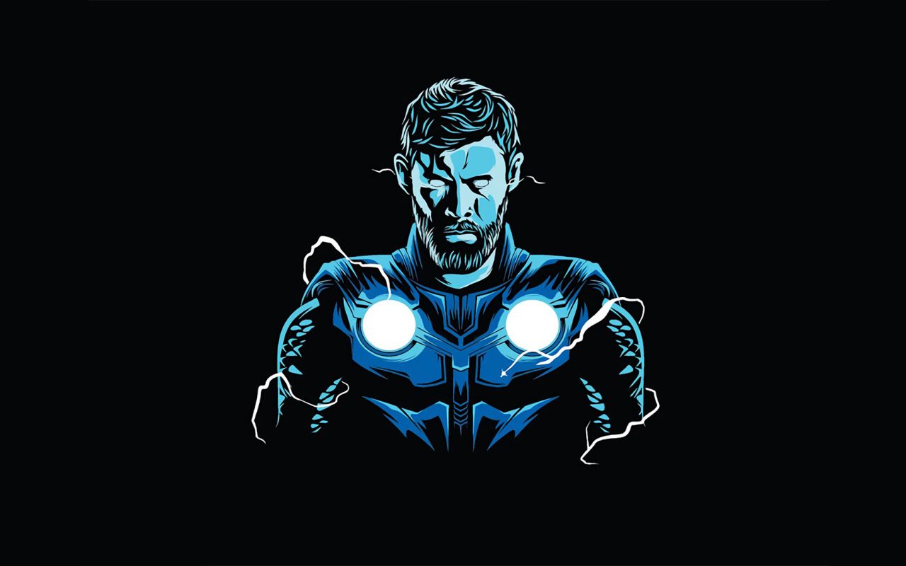 Thor Minimal 1280x800 Resolution Wallpaper, HD