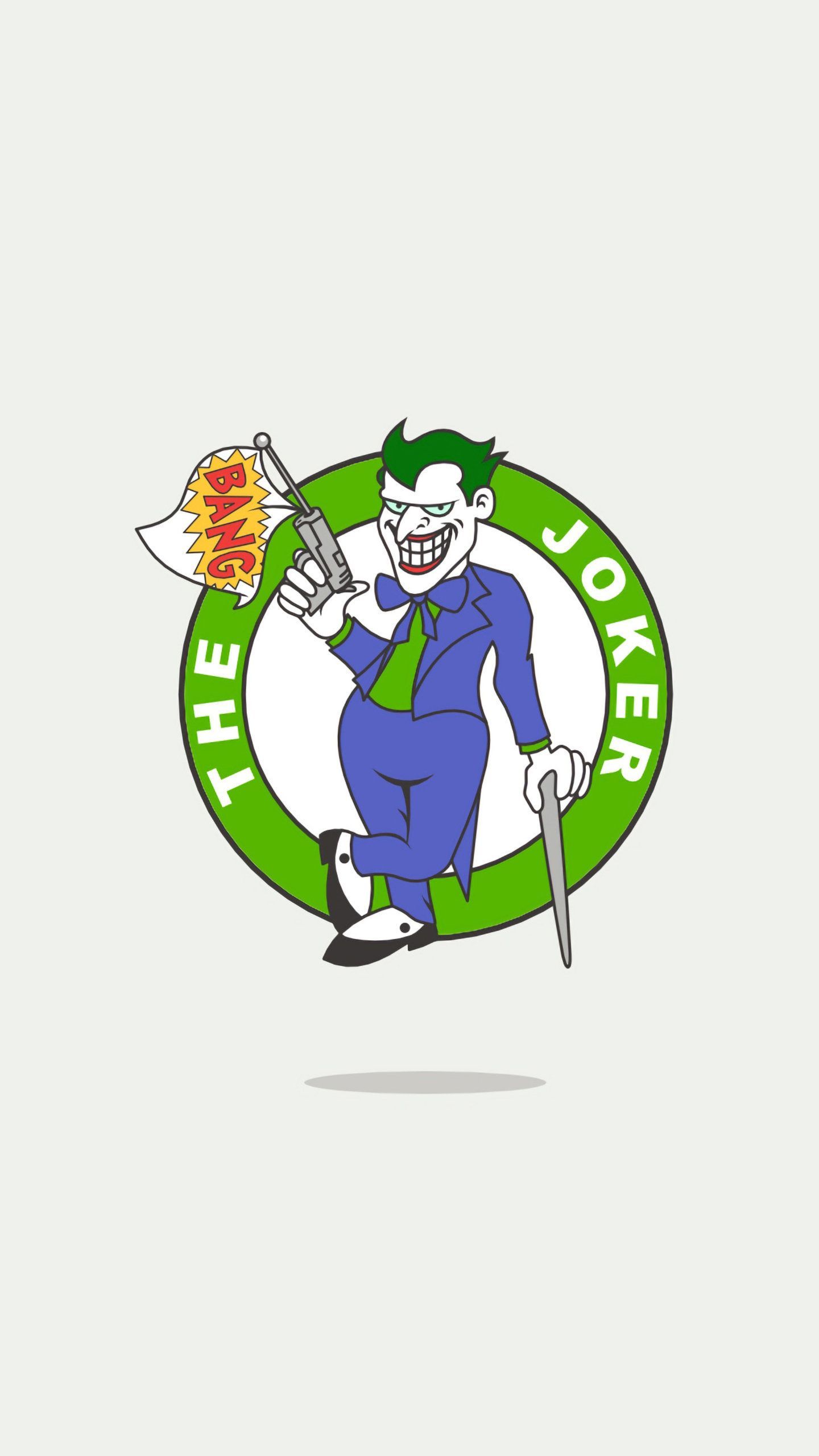Joker Minimal Logo 4K, HD Superheroes Wallpaper Photo