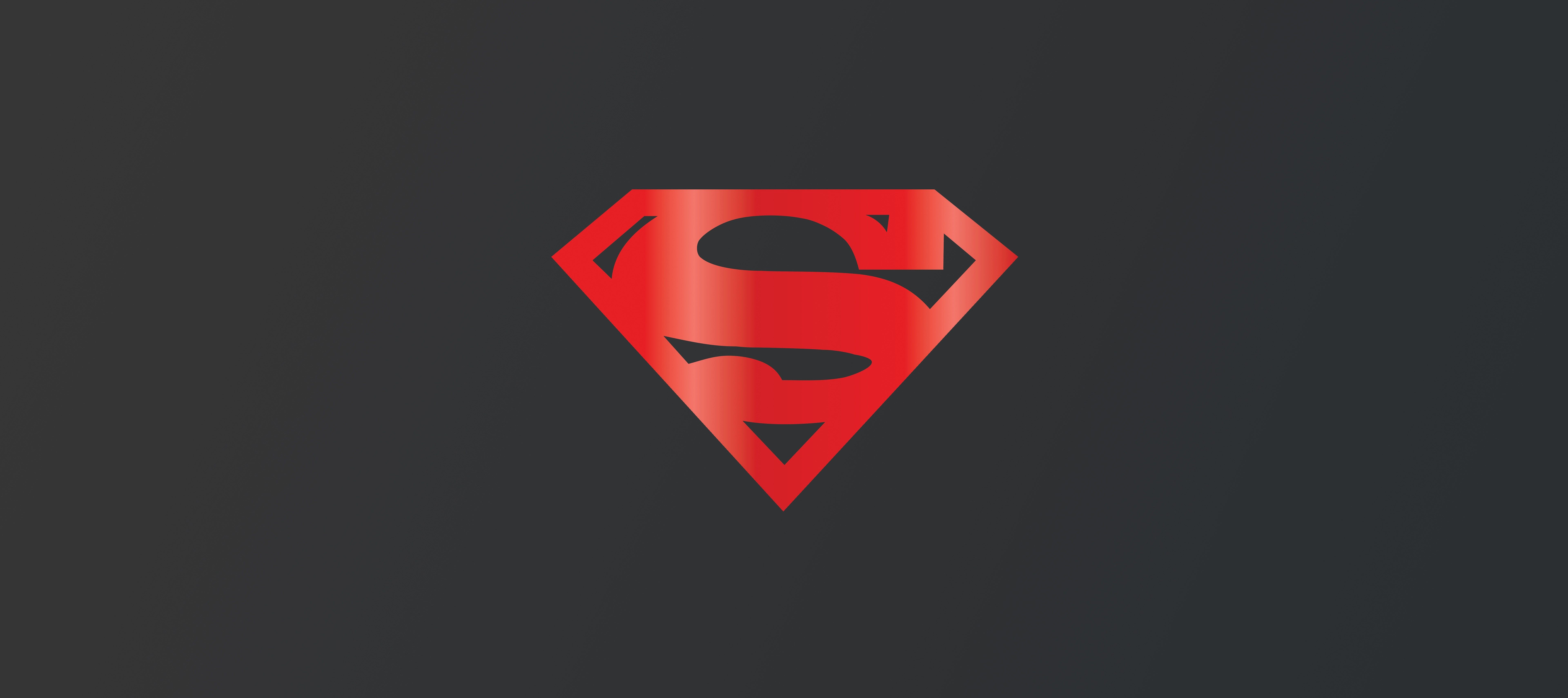 Wallpaper Superman Logo Dark Background 4k 8k Minimal
