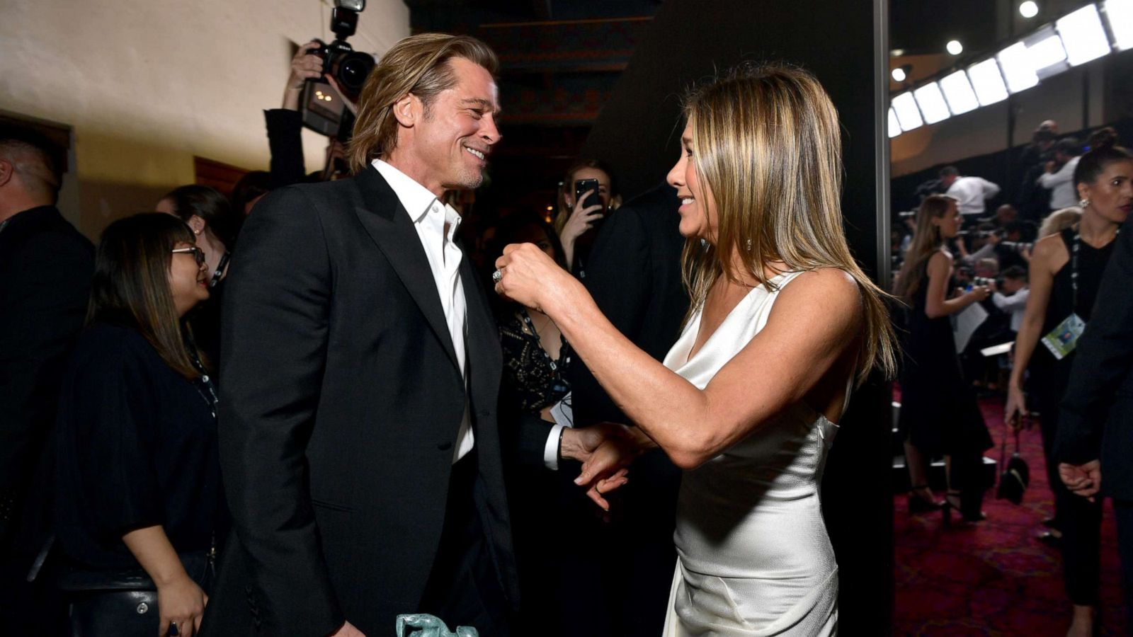 Brad Pitt, Jennifer Aniston reunite at 2020 SAG Awards