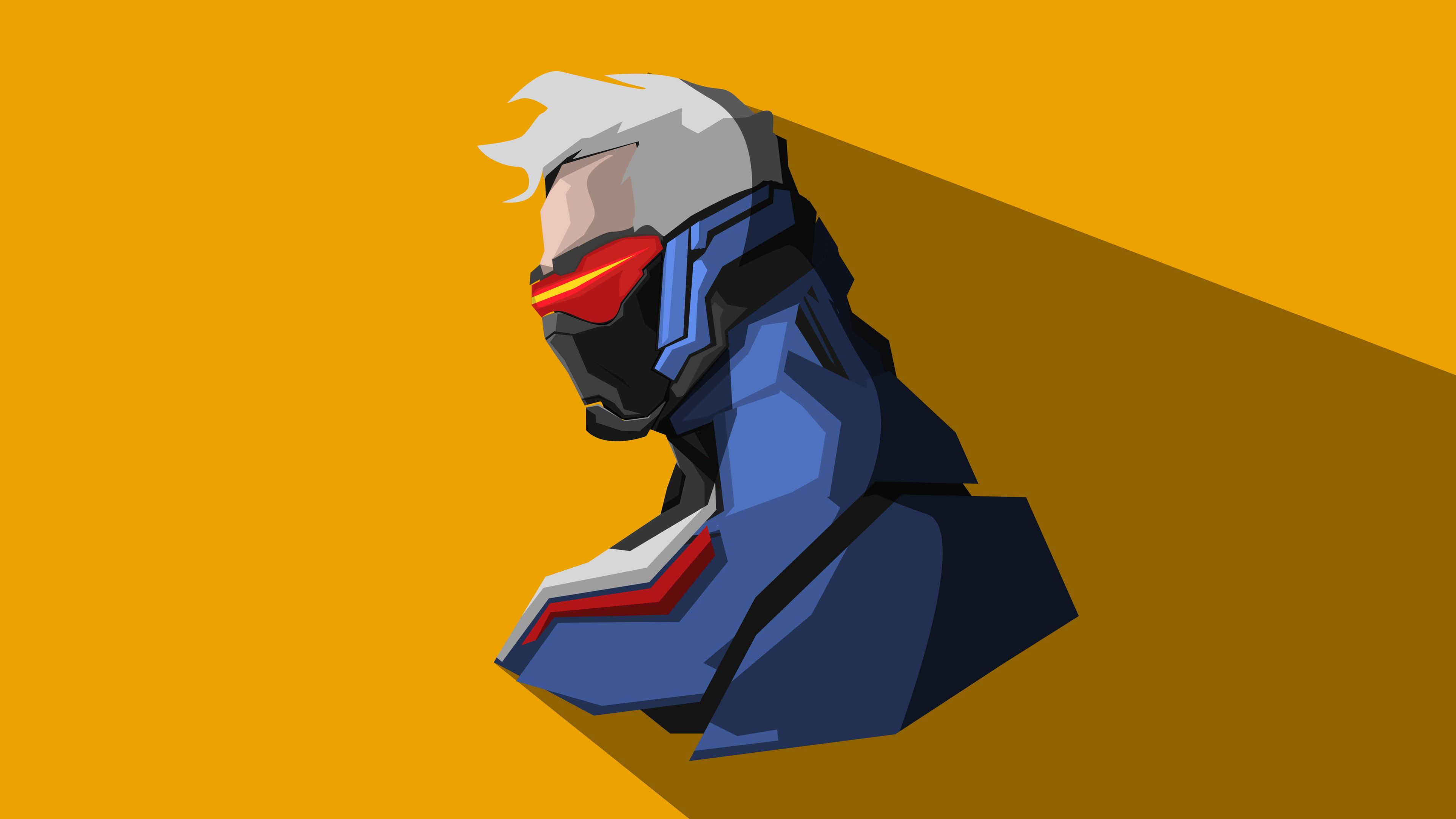 Soldier 76 Overwatch Minimal Artwork 4K