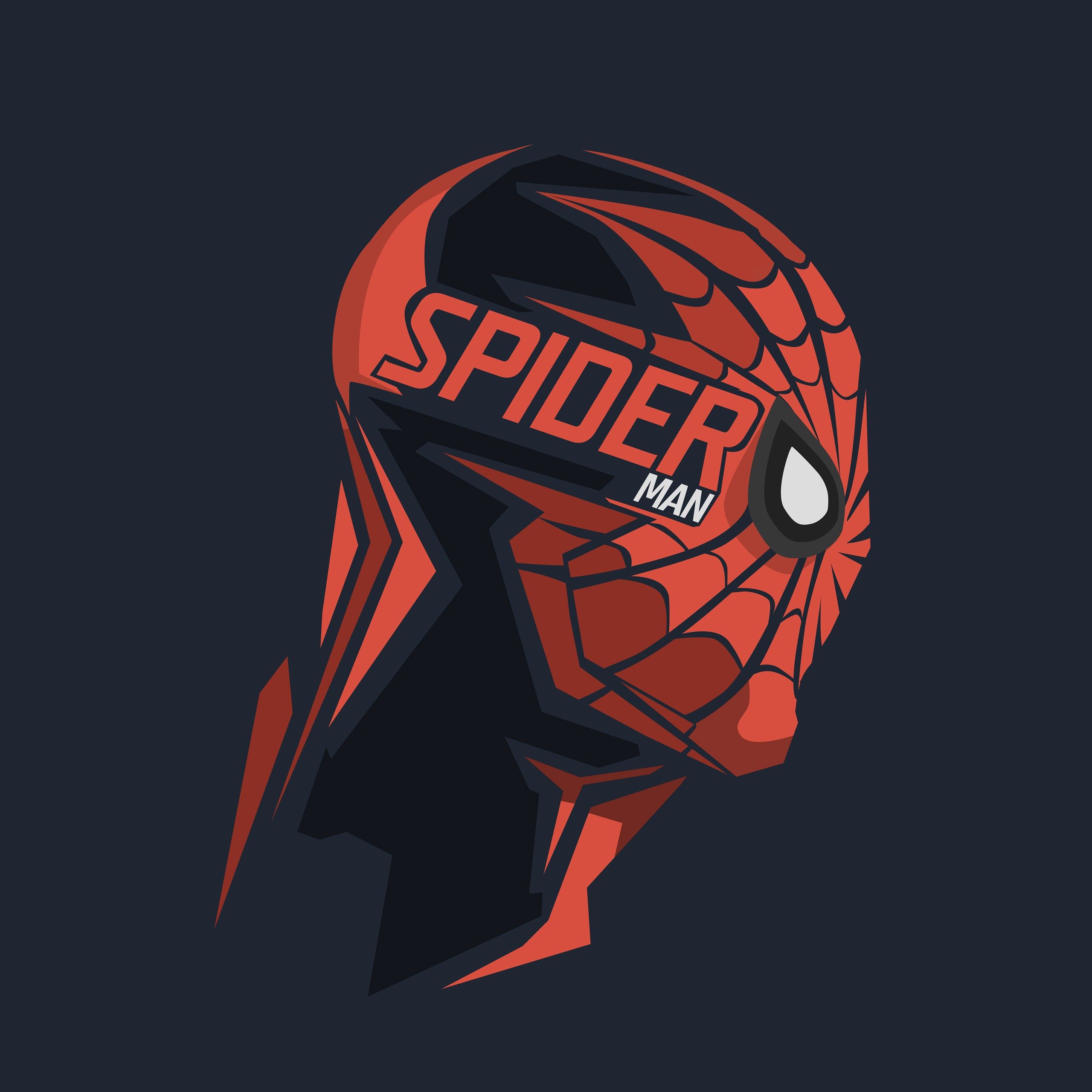 Spider Man Minimal Artwork 4K 8K Wallpaper
