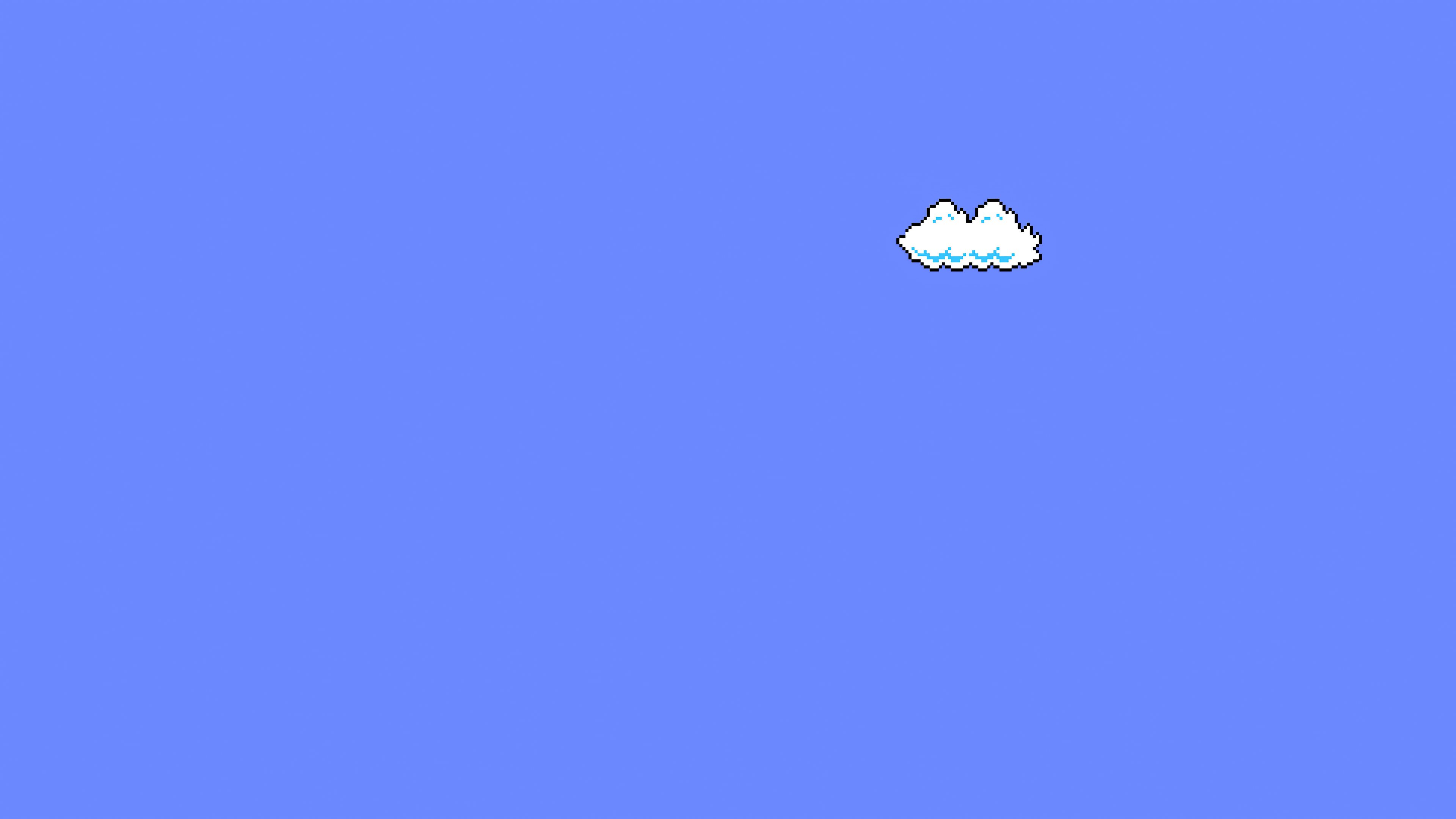 Super Mario Clouds Minimal Art 4k, HD Games, 4k Wallpaper, Image
