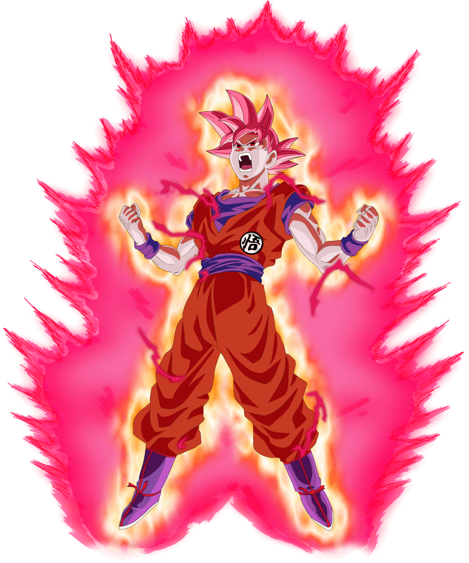 Goku Super Saiyan Blue Kaioken X100, HD Png Download, png download