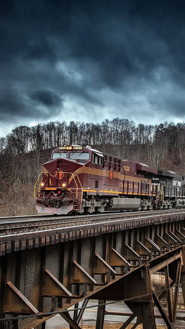 HD wallpaper: train, railway, freight train