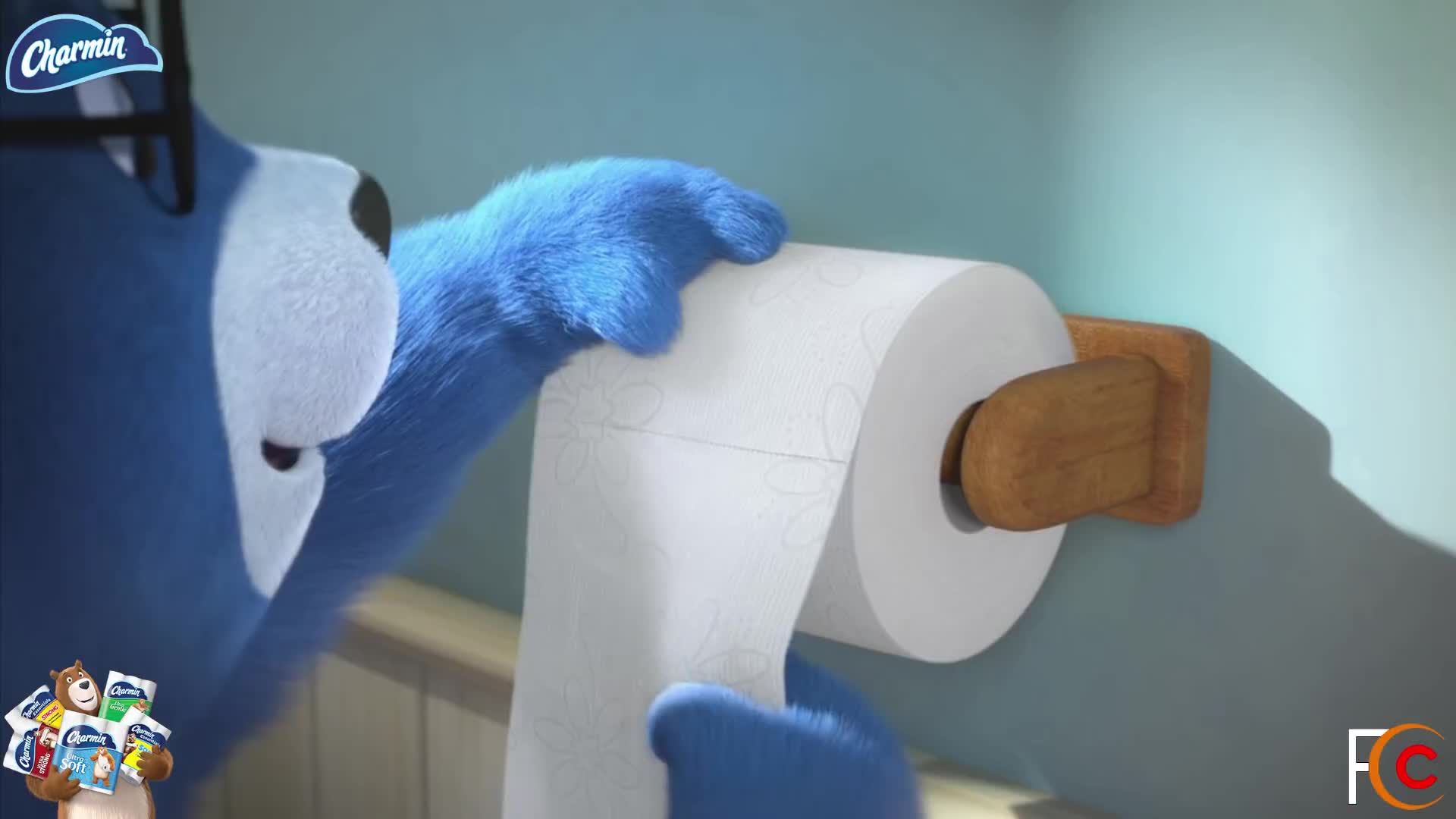Charmin Bears Enjoy The Go Funny Toilet Paper Commercials GIF.