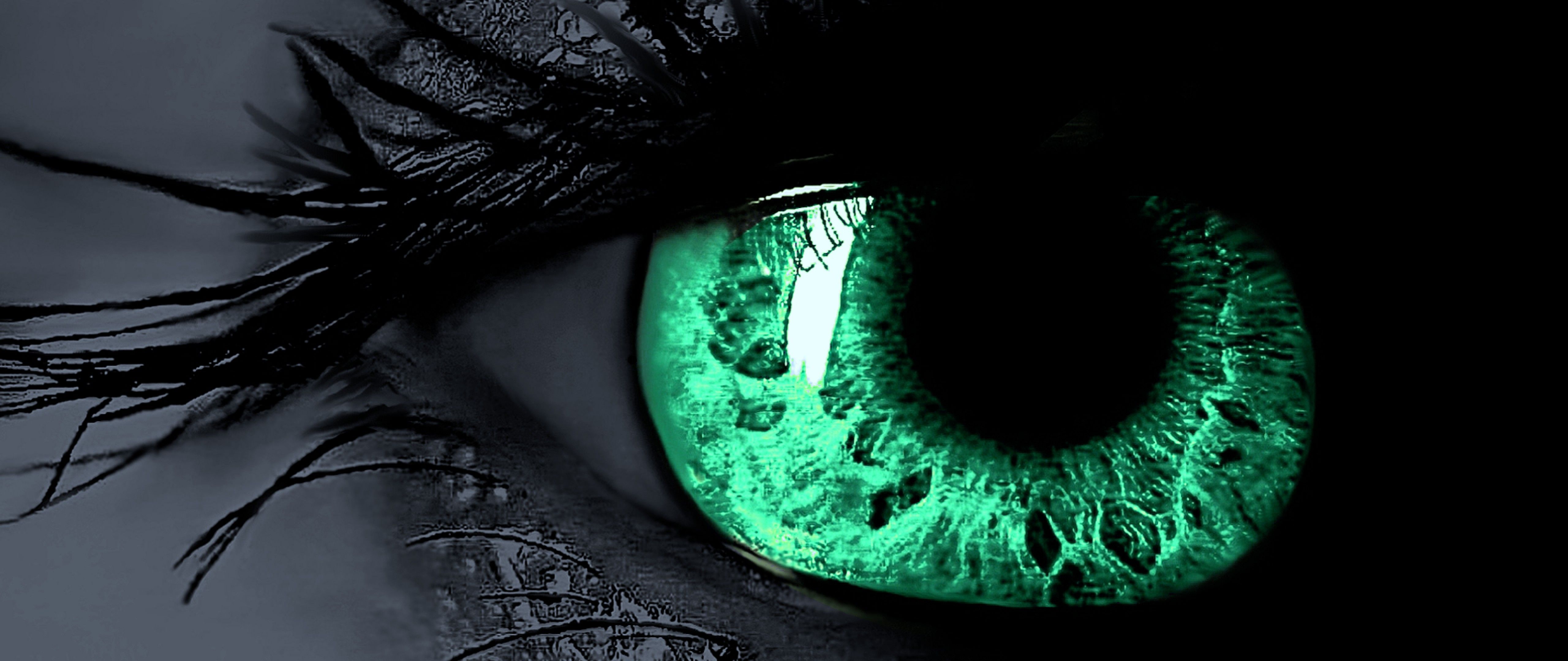 Green Eyes Beautiful HD Wallpaper for Desktop and Mobiles 4K Ultra