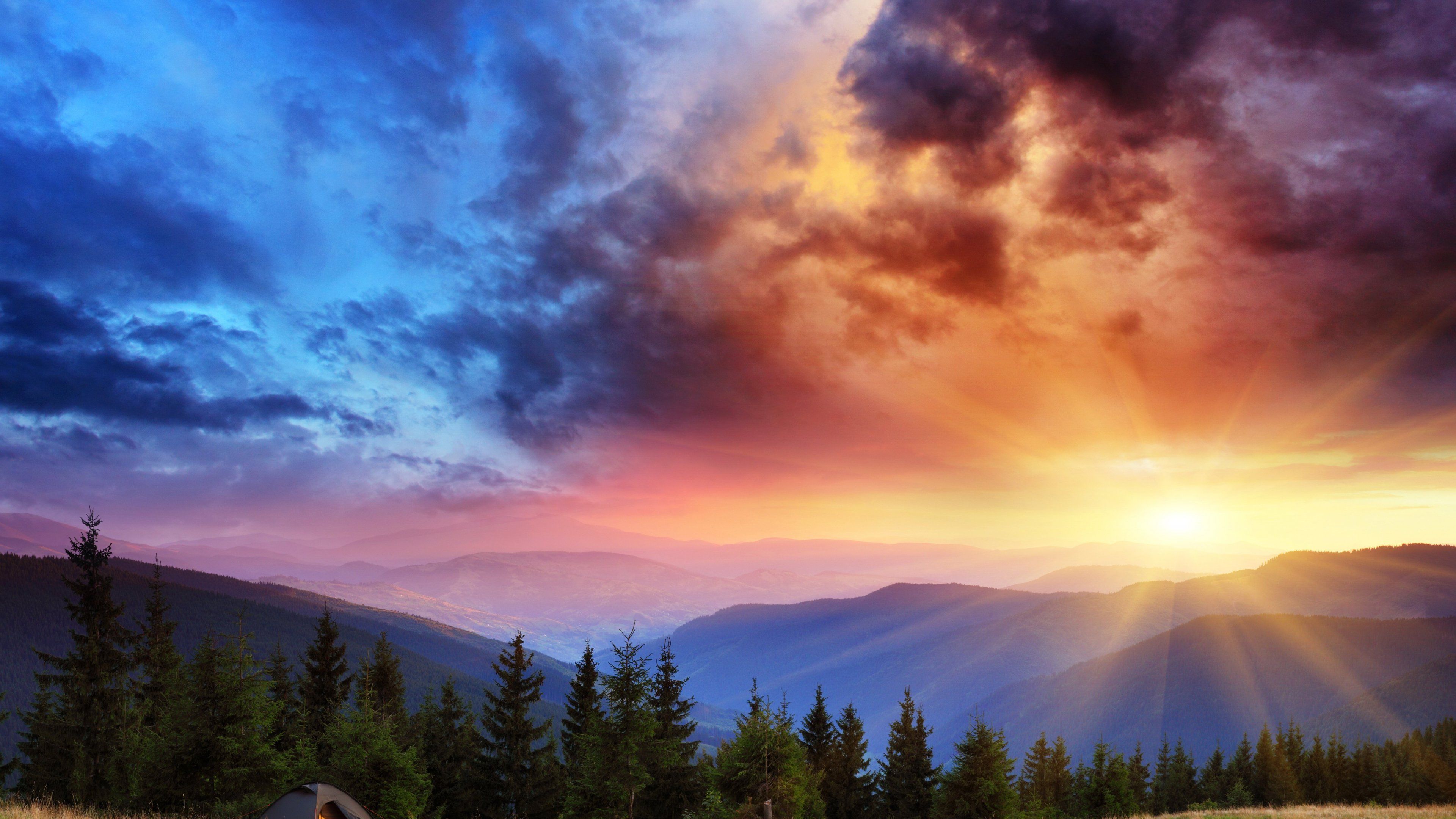 Beautiful Sunset Nature Ultra HD 4K wallpaper