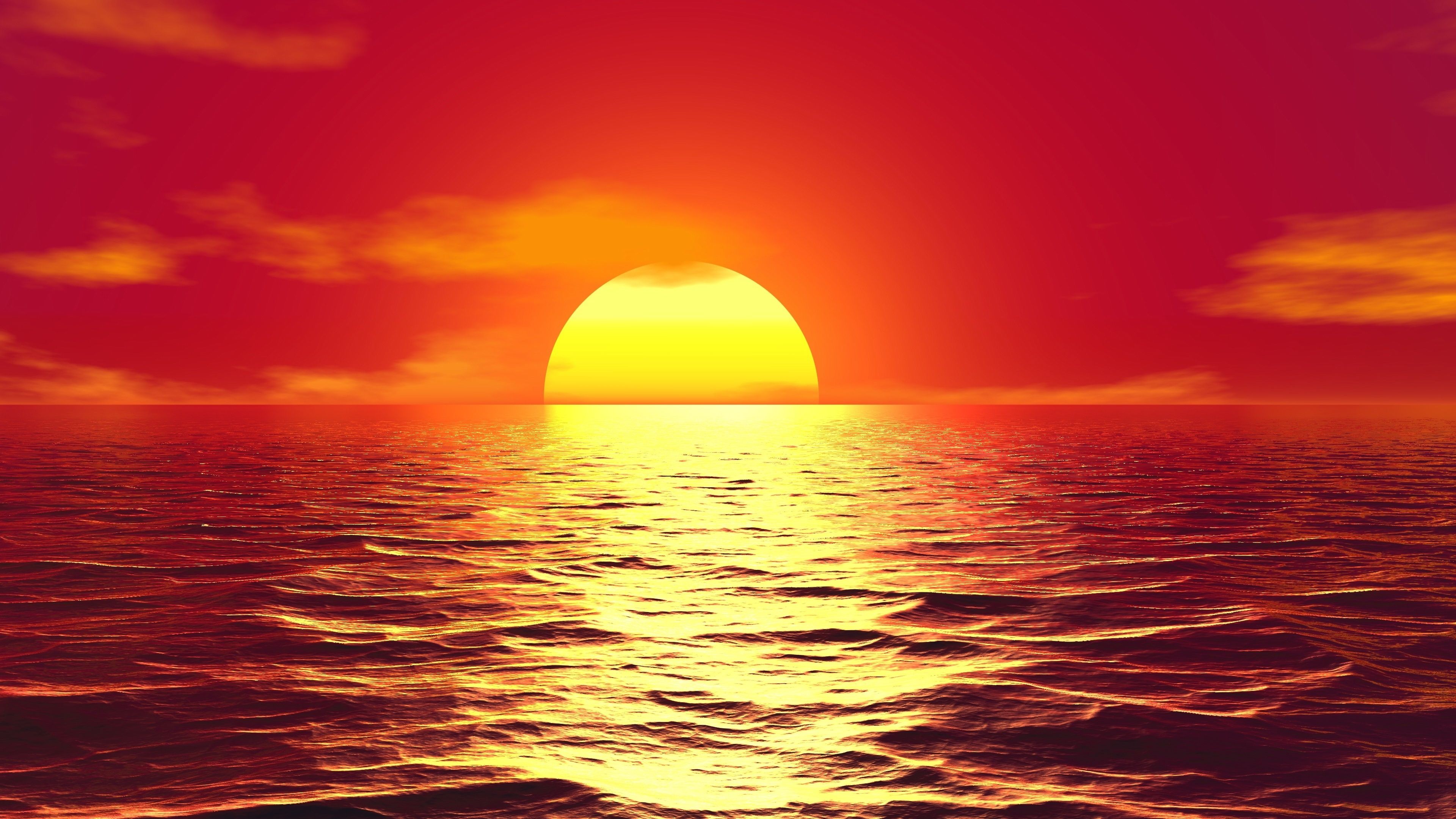 Beautiful Sunset 4k Ultra HD Wallpaper. Background Image
