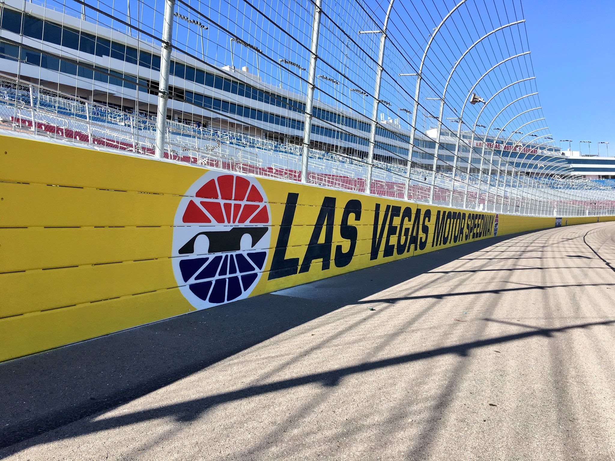 Yellow walls this weekend at Las Vegas for the Pennzoil 400