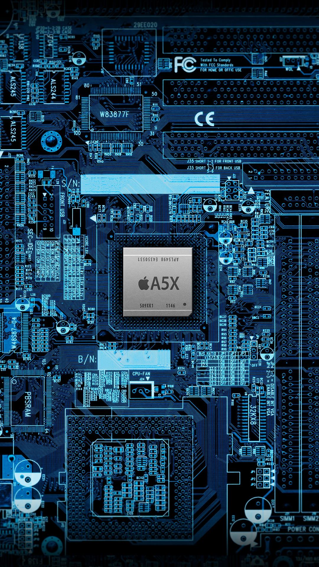 Apple board blue. wallpaper.sc SmartPhone