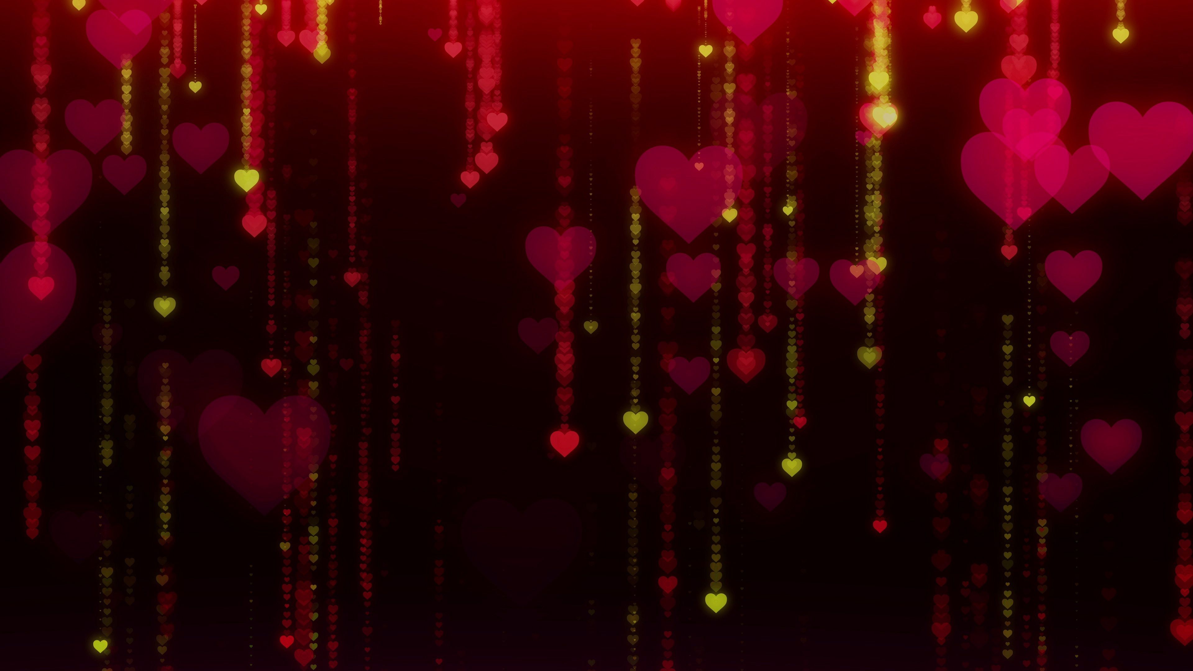 Wallpaper Heart, Glare, Dark Background HD Image