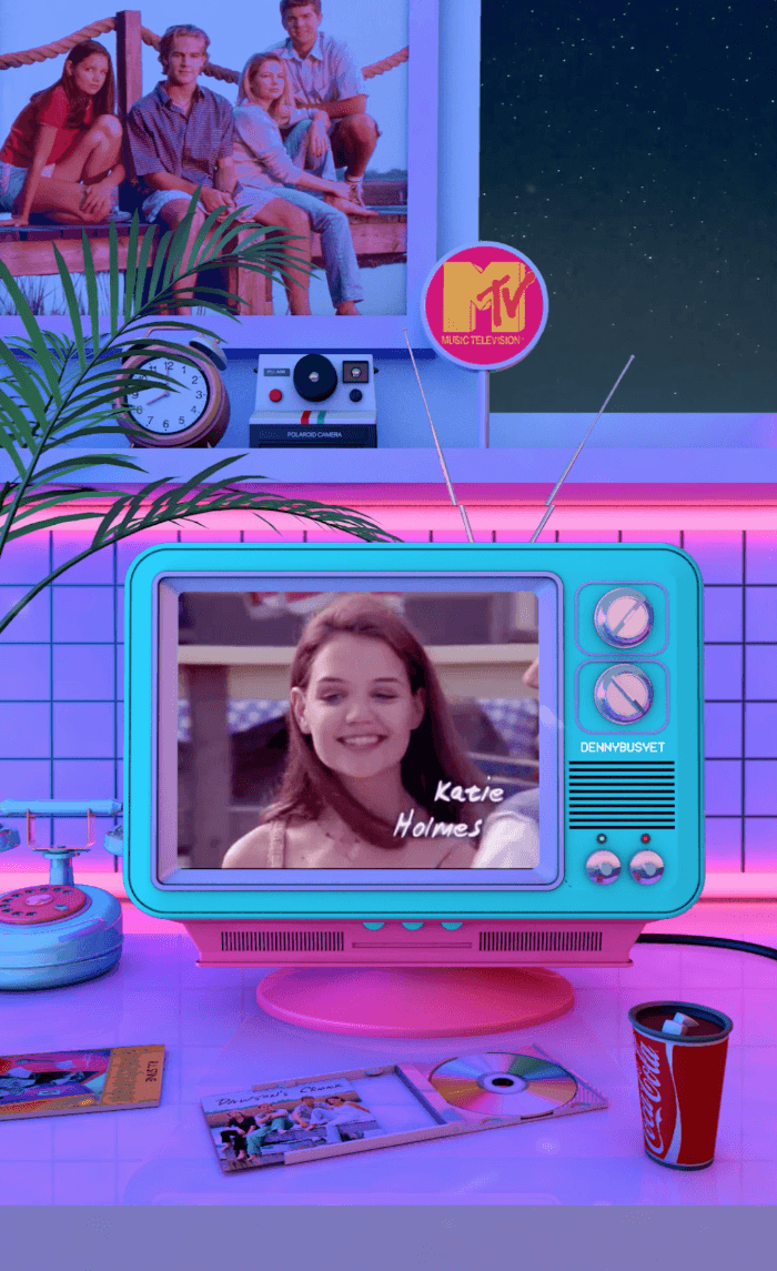 Dawson's Creek, vaporwave artwork by dennybusyet. Retro