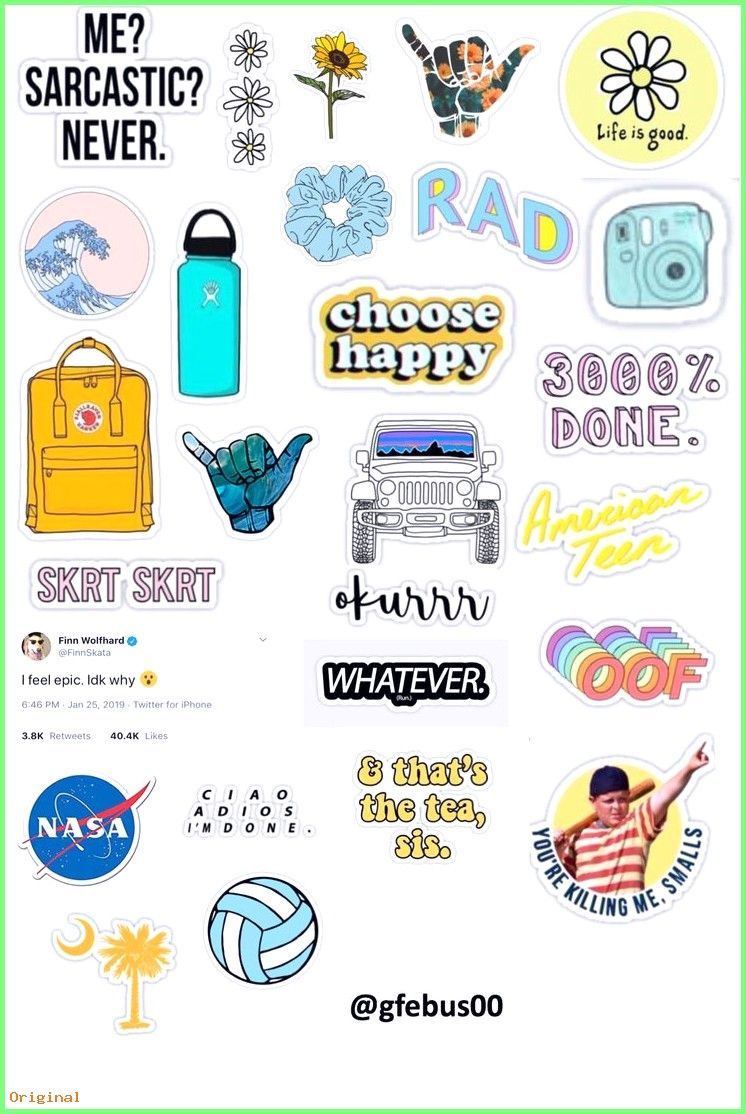 Stickers VSCO Wallpapers - Wallpaper Cave