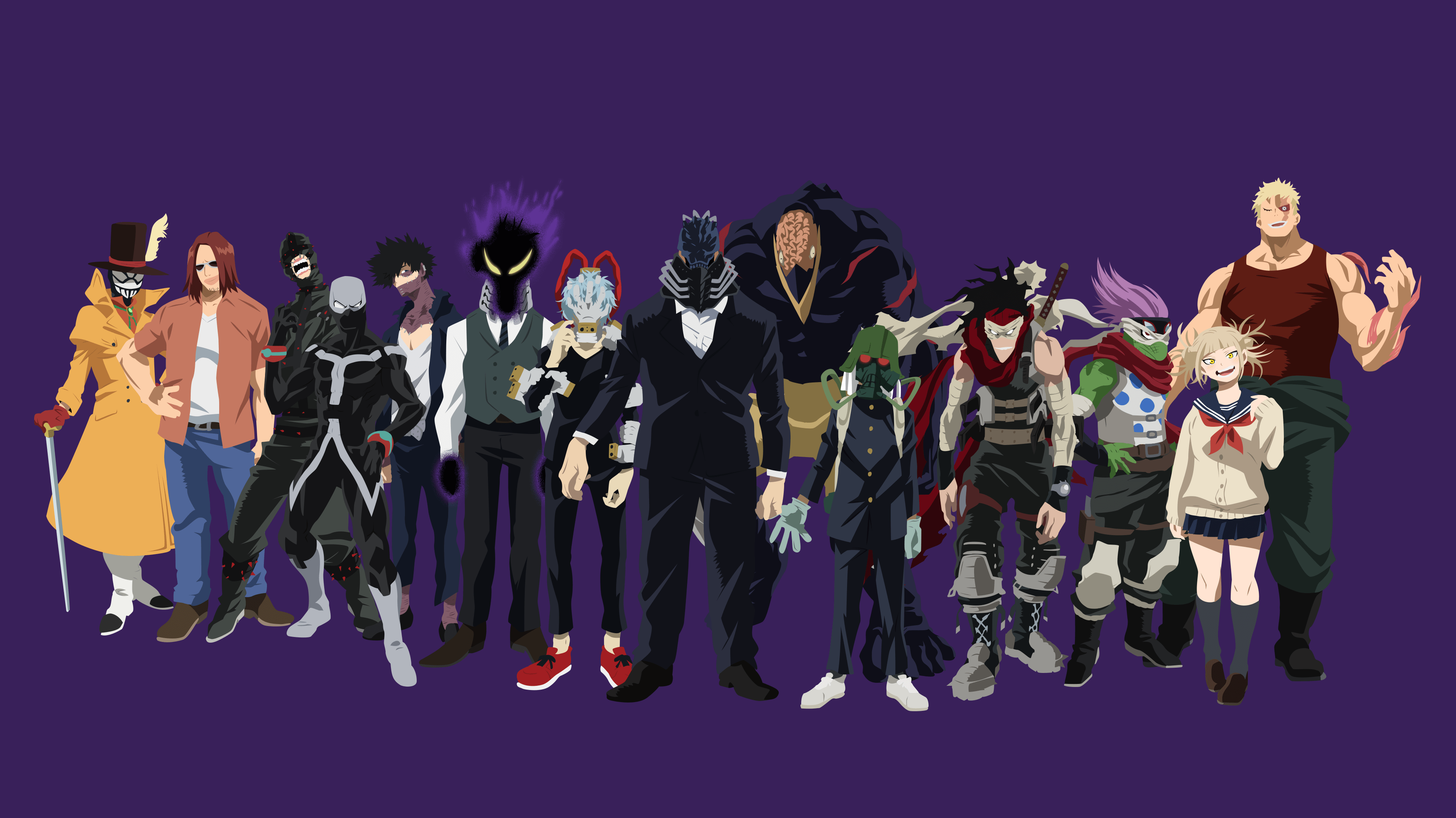 Tomura Shigaraki, Dabi (Boku No Hero Academia) 4k Ultra HD Wallpaper