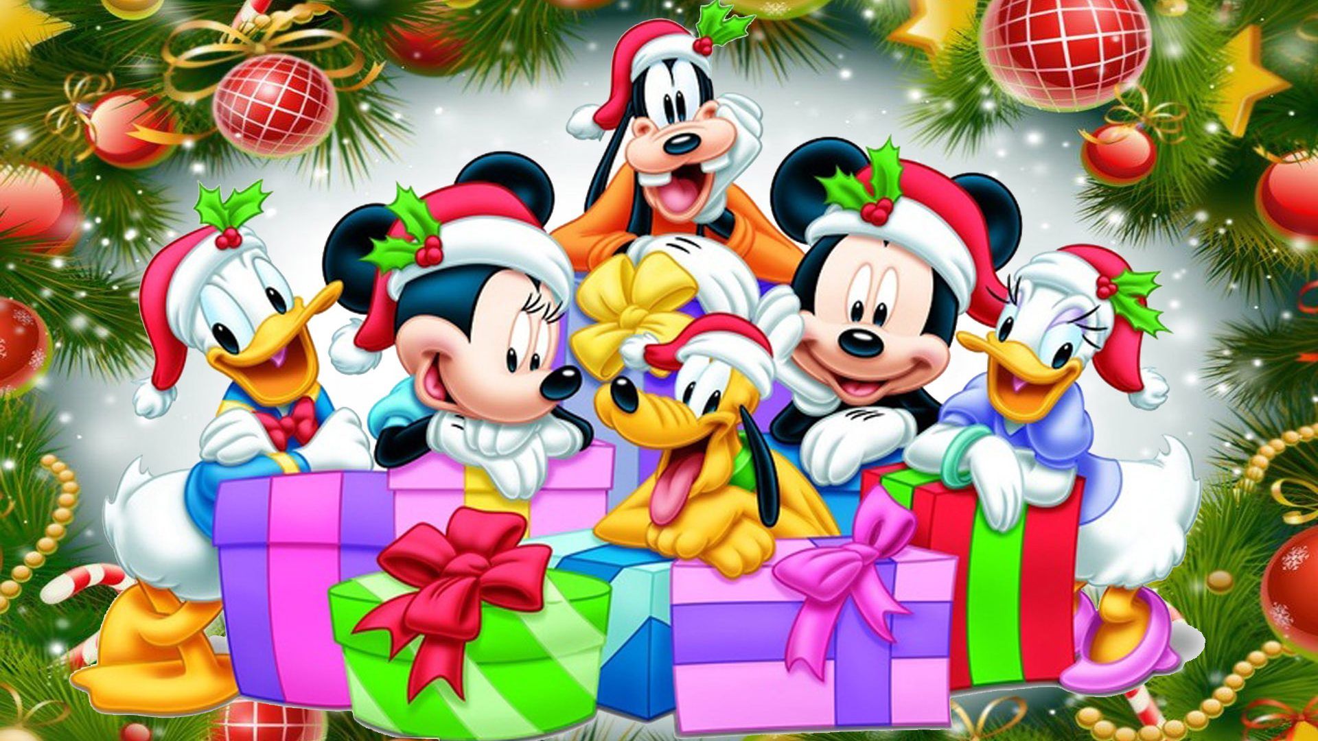 Merry Christmas Than Mickey And Friends Desktop HD Wallpaper