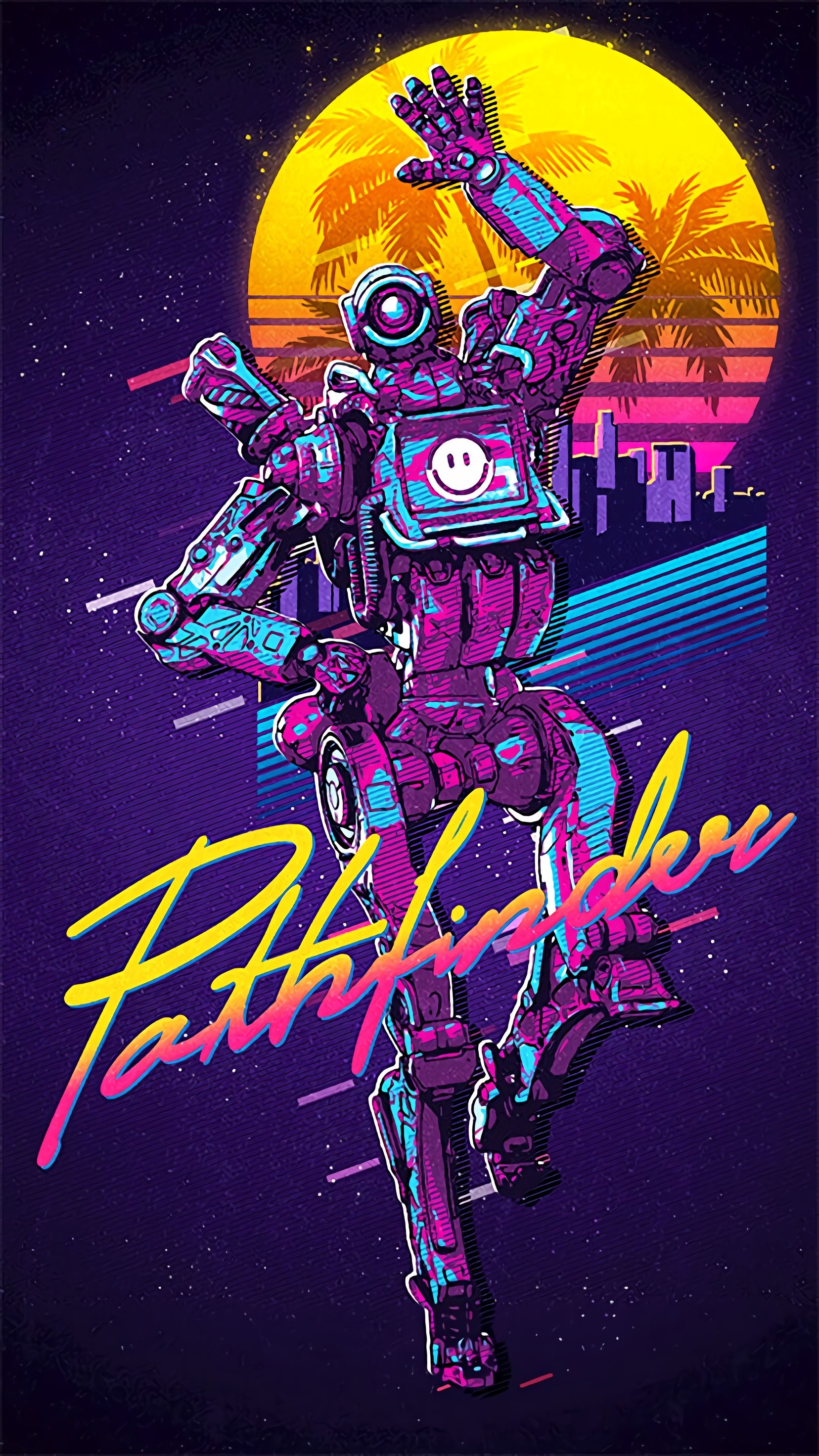 Phone background for you Pathfinder mains if you dig that 80s