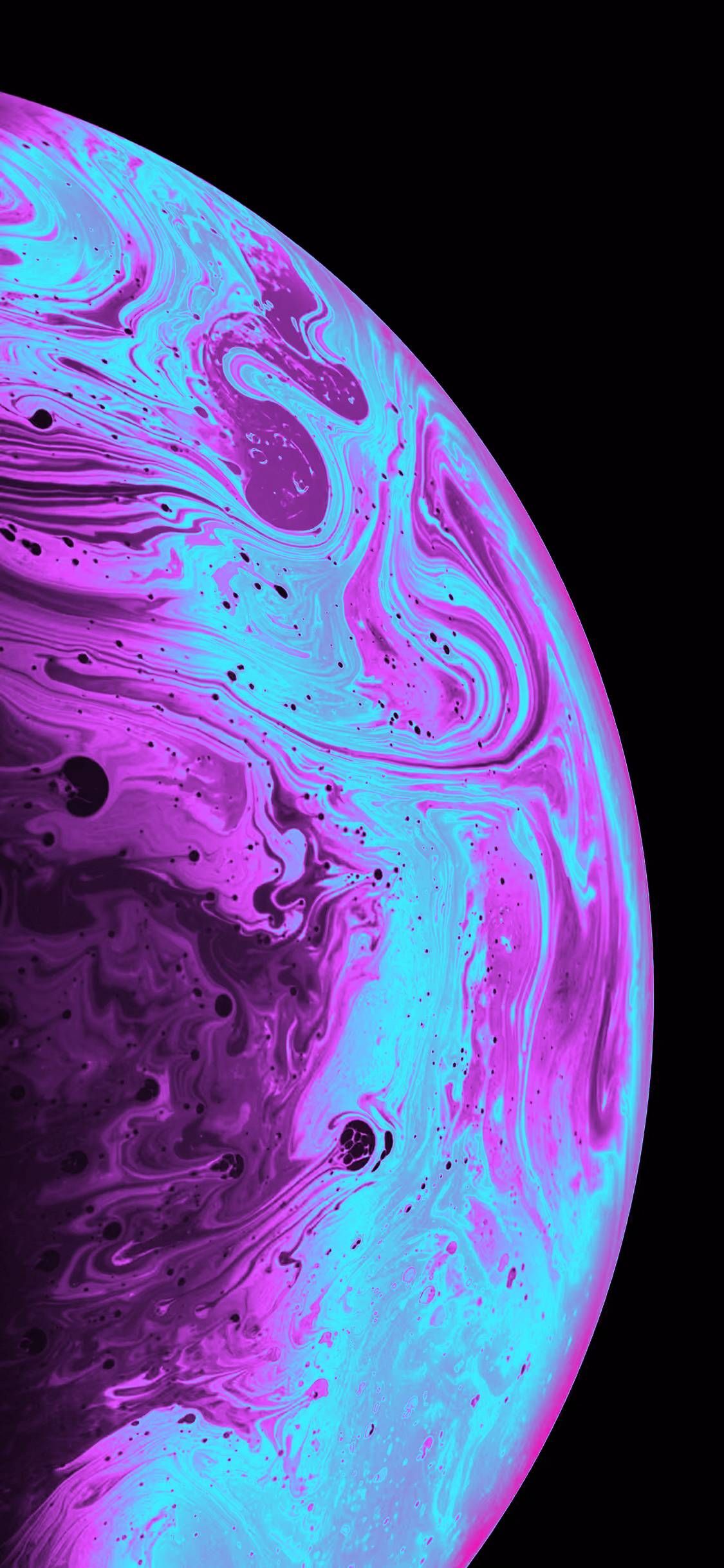 Retro colored iPhone XS wallpaper. Фиолетовые обои, Обои для