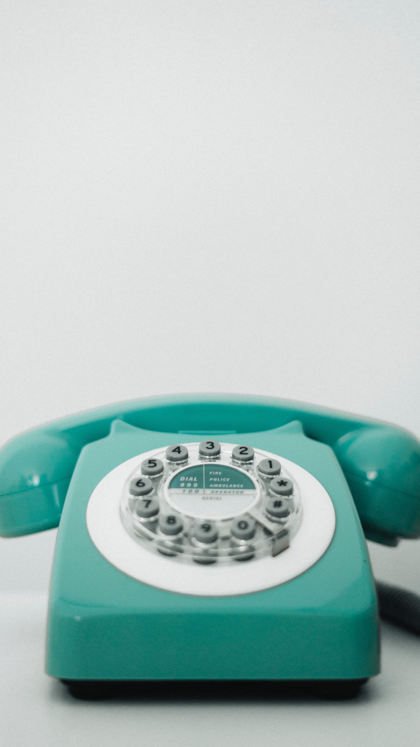 Download wallpaper 1350x2400 phone, retro, vintage, old, turquoise