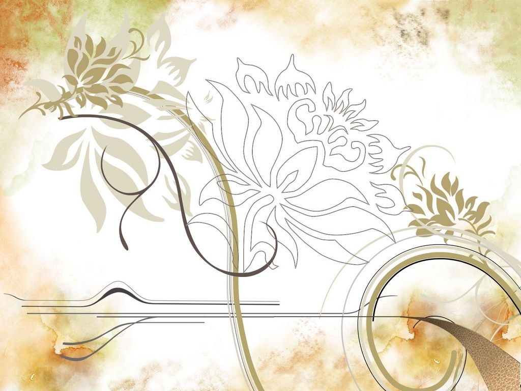FREE Floral Vintage Wallpaper in PSD