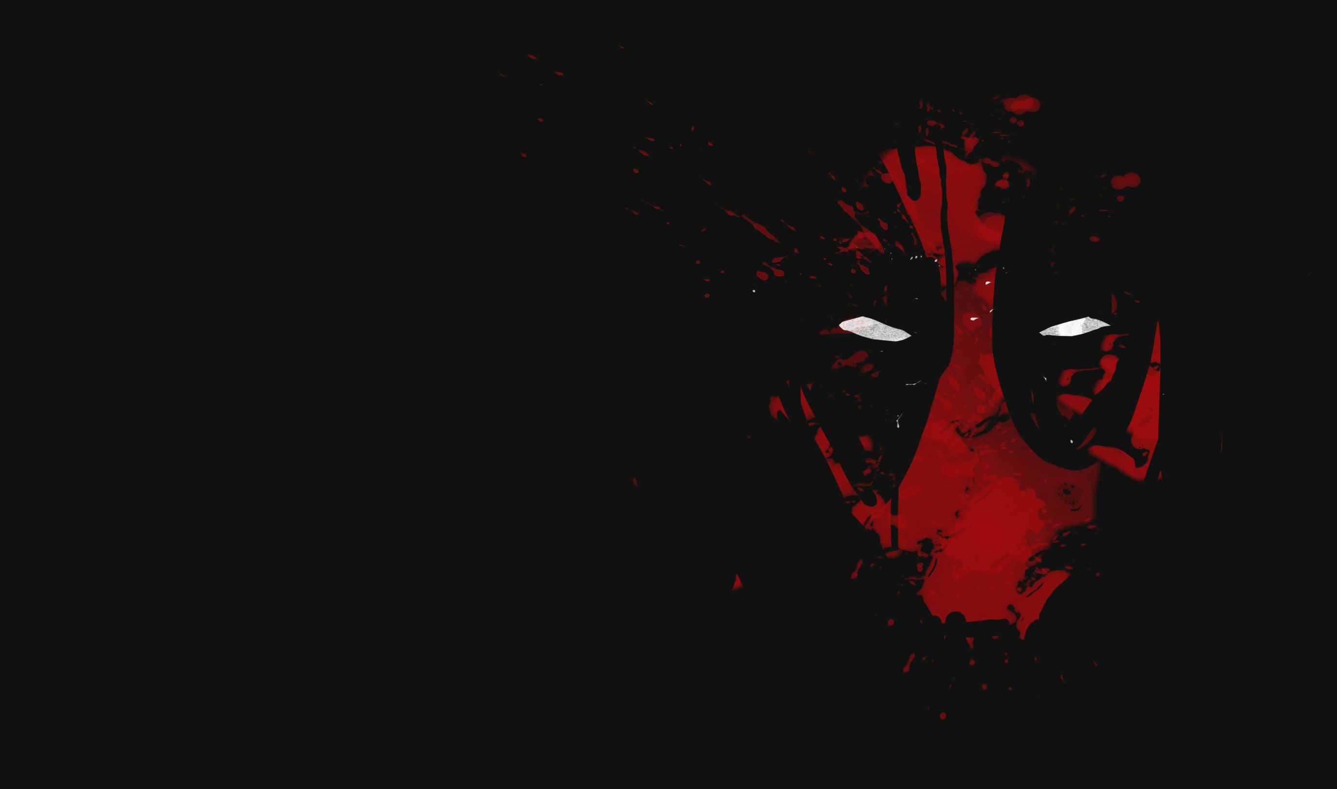 Deadpool Black Background. Black