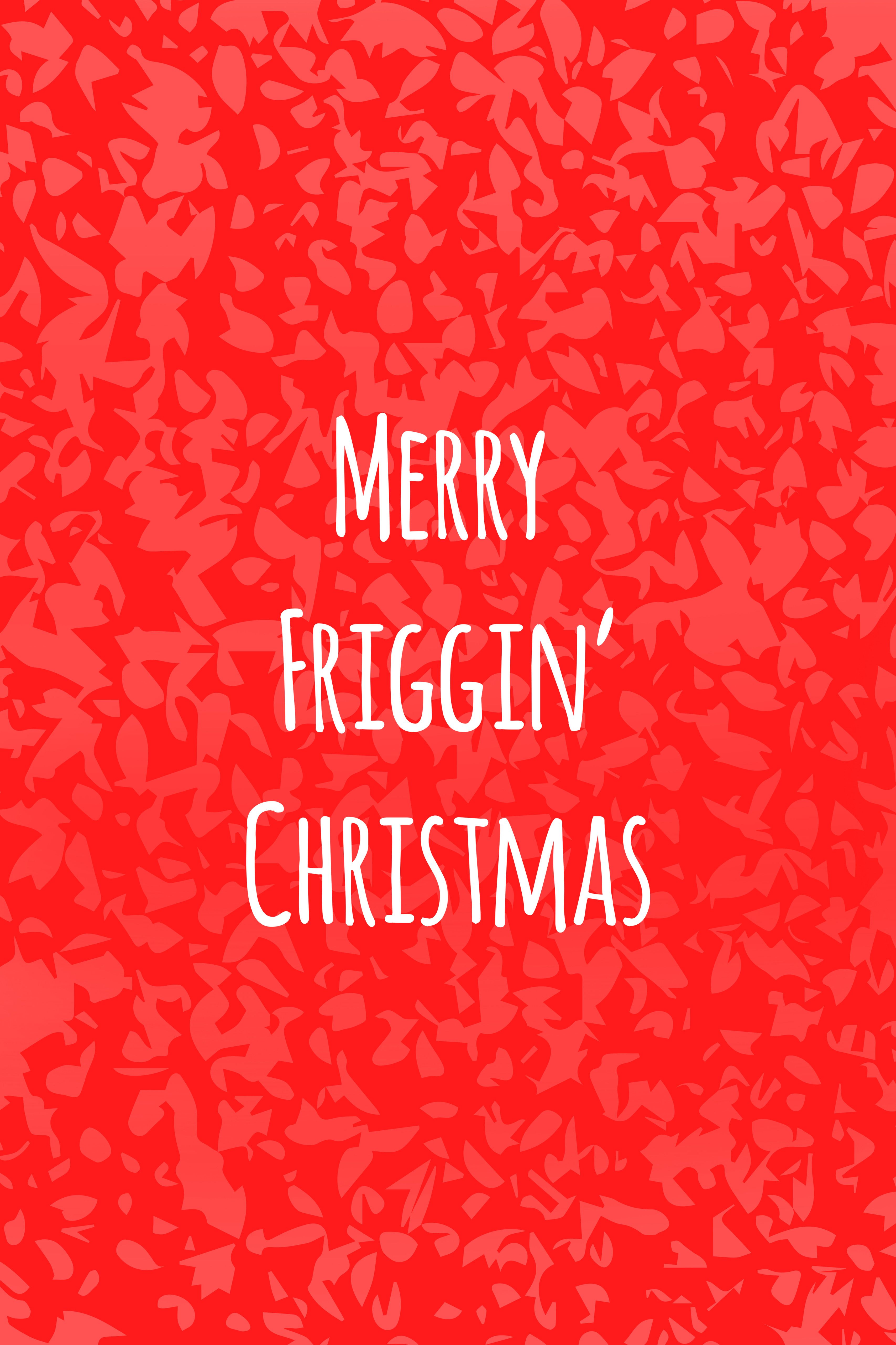 MacBook Pro 13 Inch Case Fun Merry Friggin' Christmas