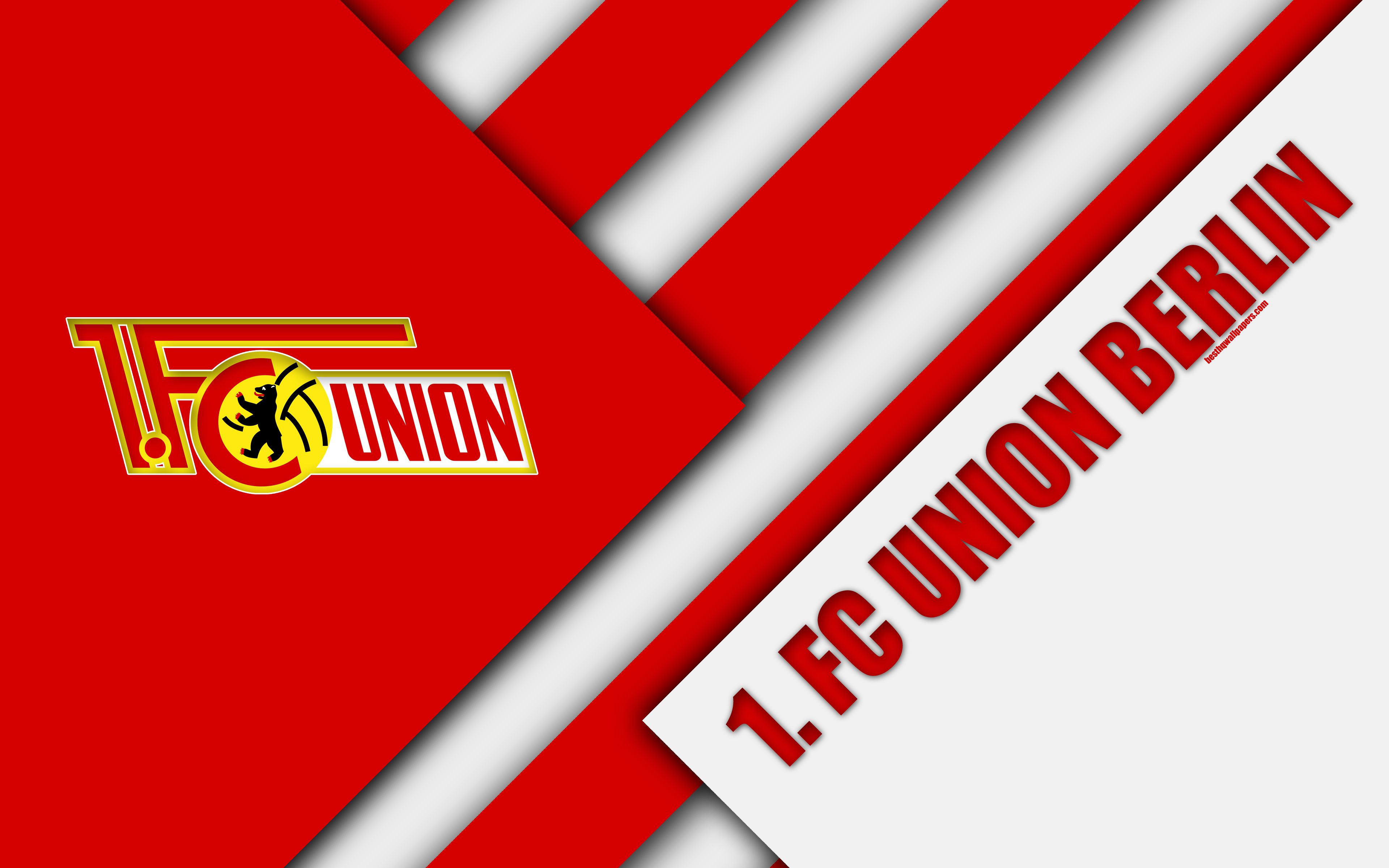 Download wallpaper FC Union Berlin, logo, 4k, German football