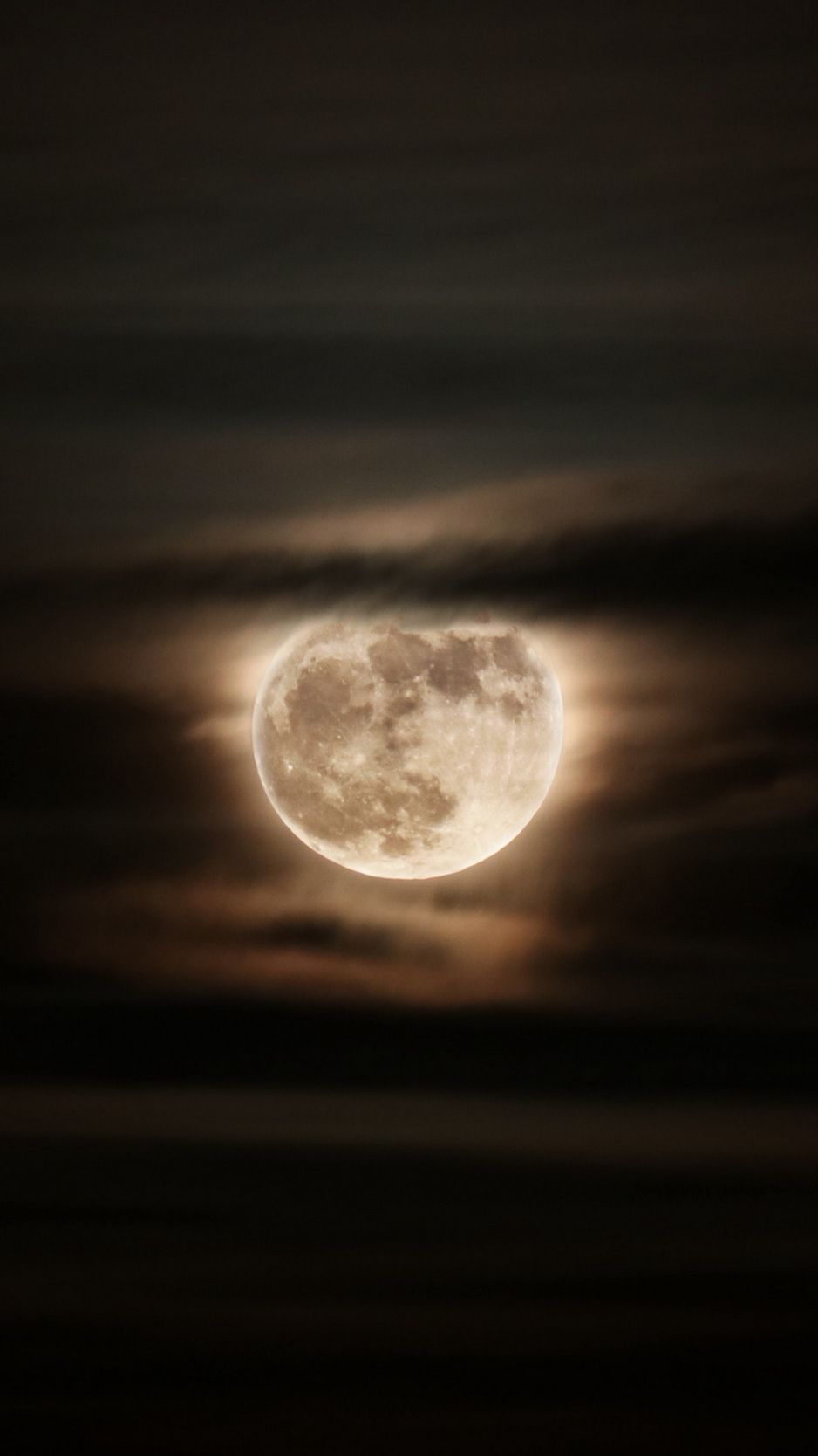 Download wallpaper 938x1668 moon, full moon, eclipse, night, sky
