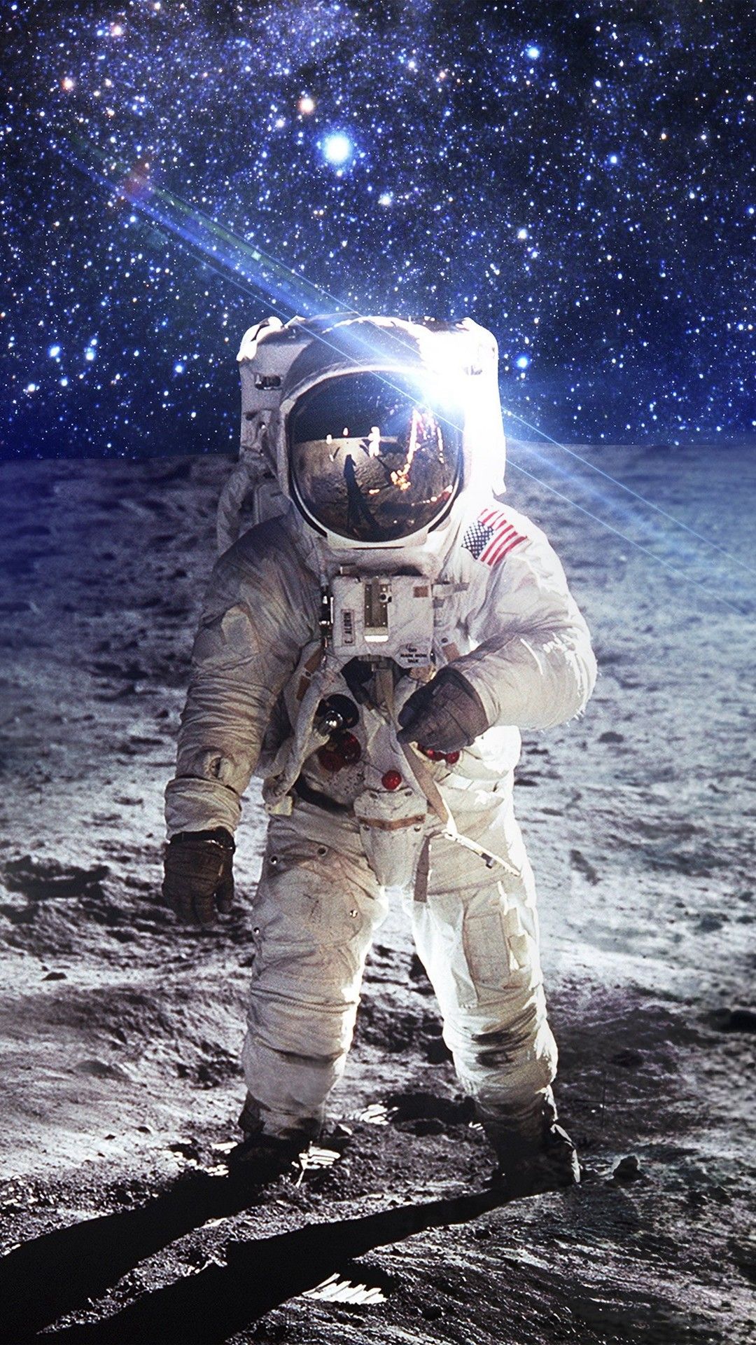 Astronaut on the Moon Wallpaper