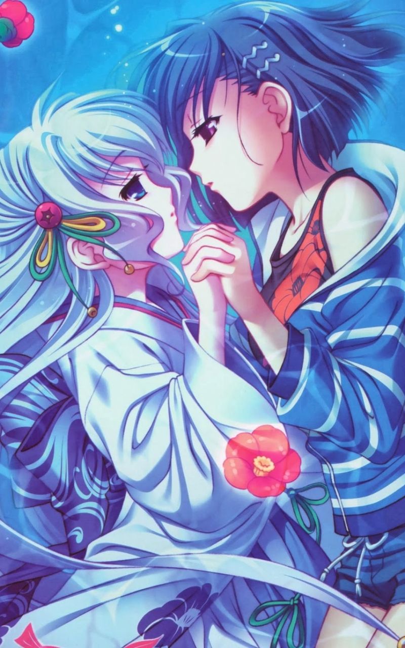 Free download anime girlsanime yuri anime kiss [1600x1368]