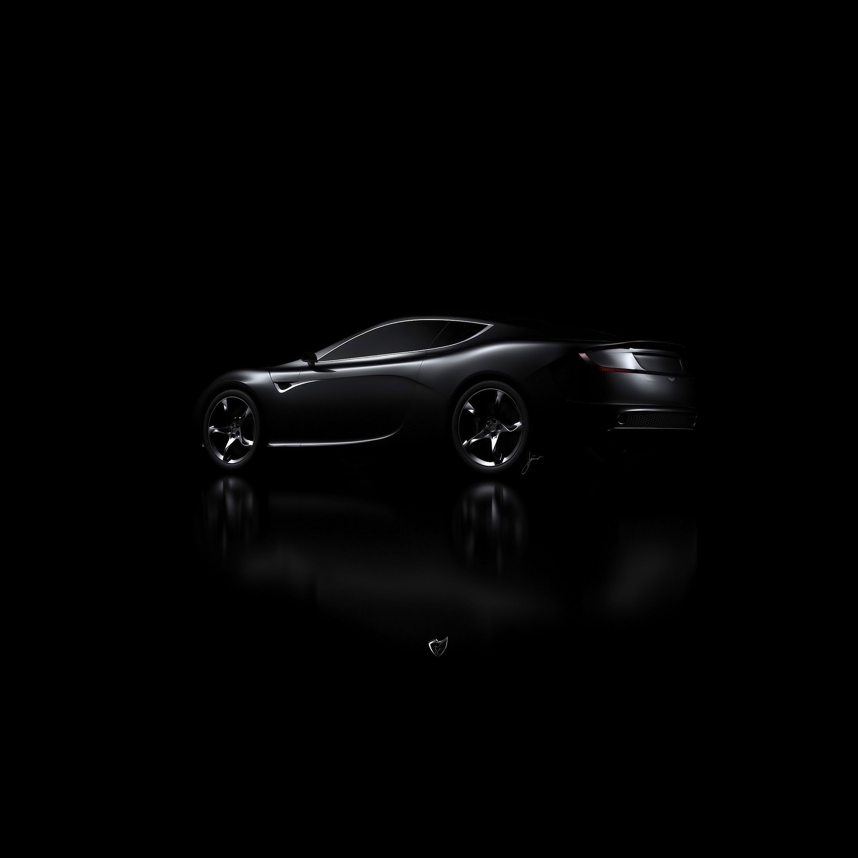Aston Martin Black Car Dark Wallpaper