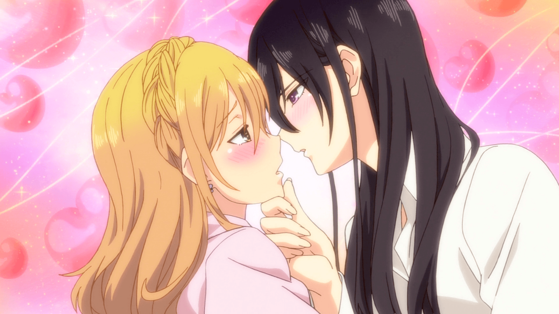 Wallpaper : anime girls, kissing, maid outfit, yuri, lesbians, closed eyes  4350x2680 - StepBro - 2184425 - HD Wallpapers - WallHere