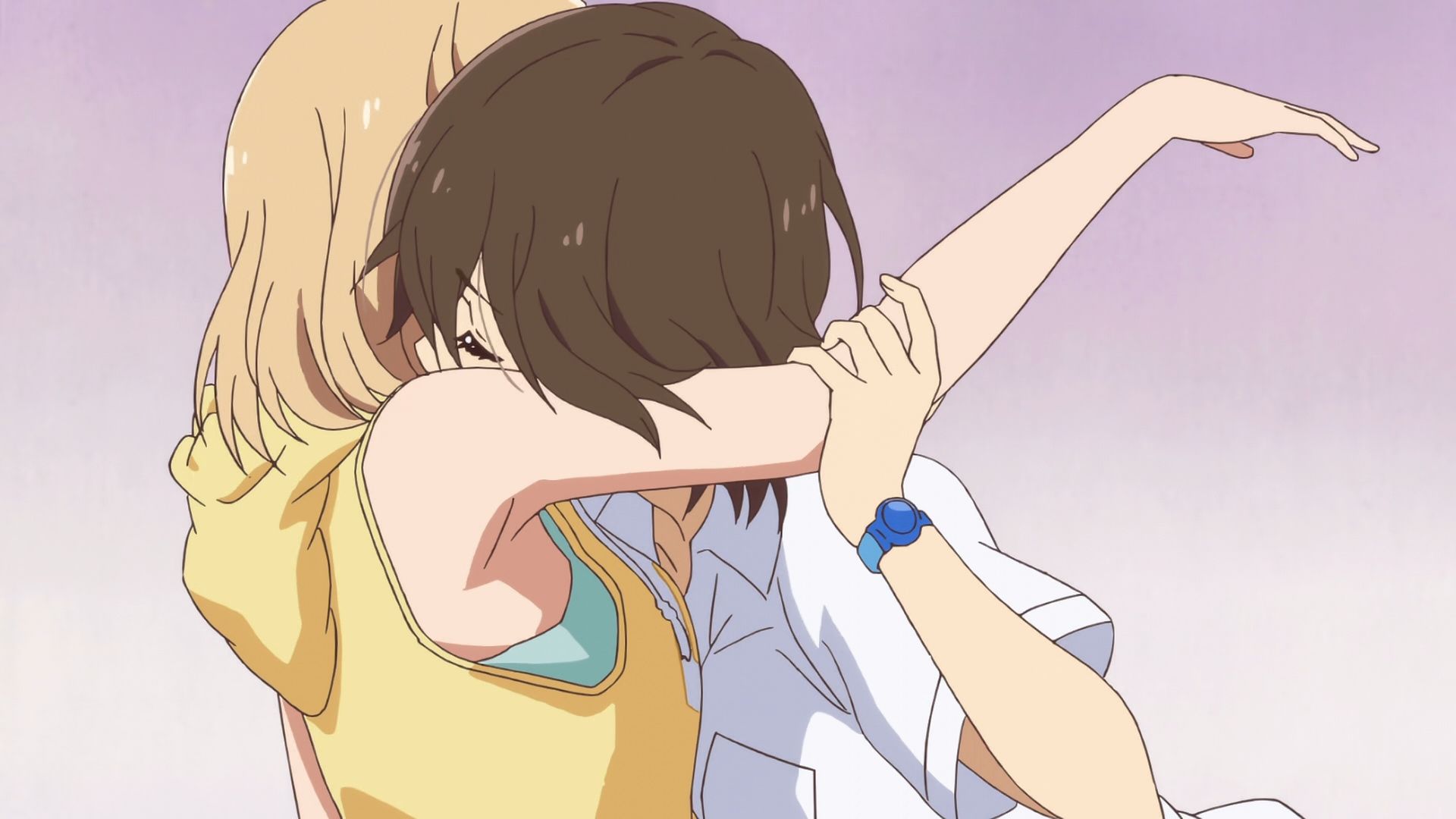 Anime Yuri Kiss Wallpapers Wallpaper Cave