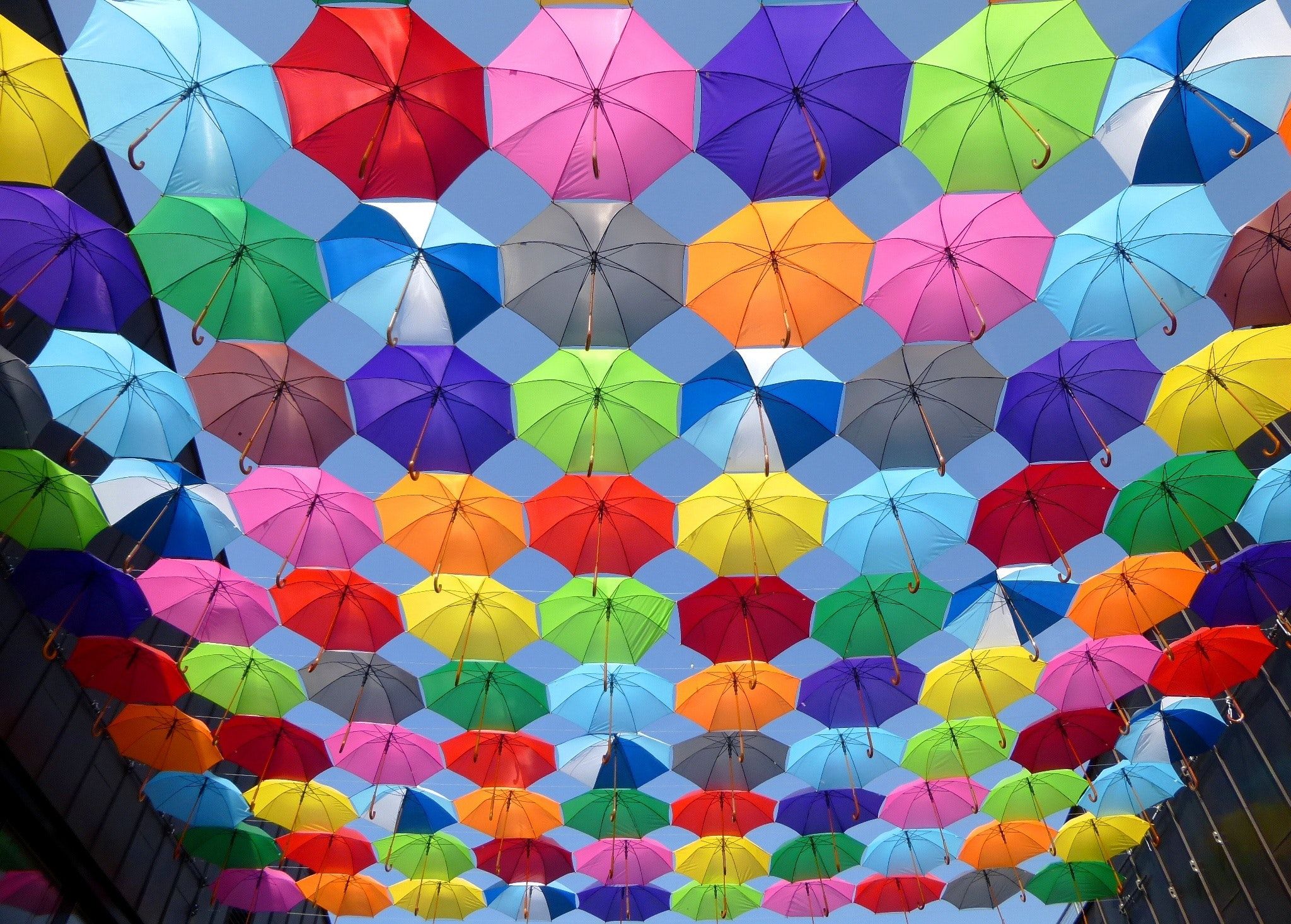 Colorful Umbrellas Wallpaper Background 64897 2048x1466px