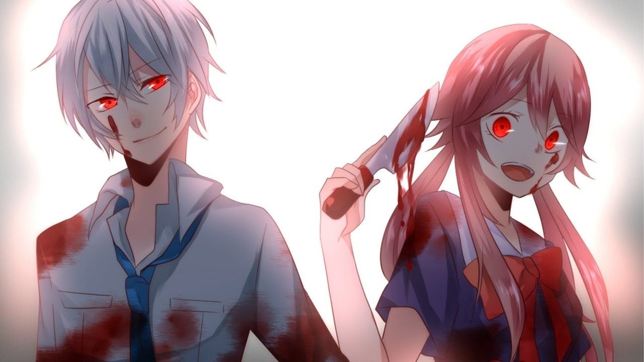 bloody anime couple