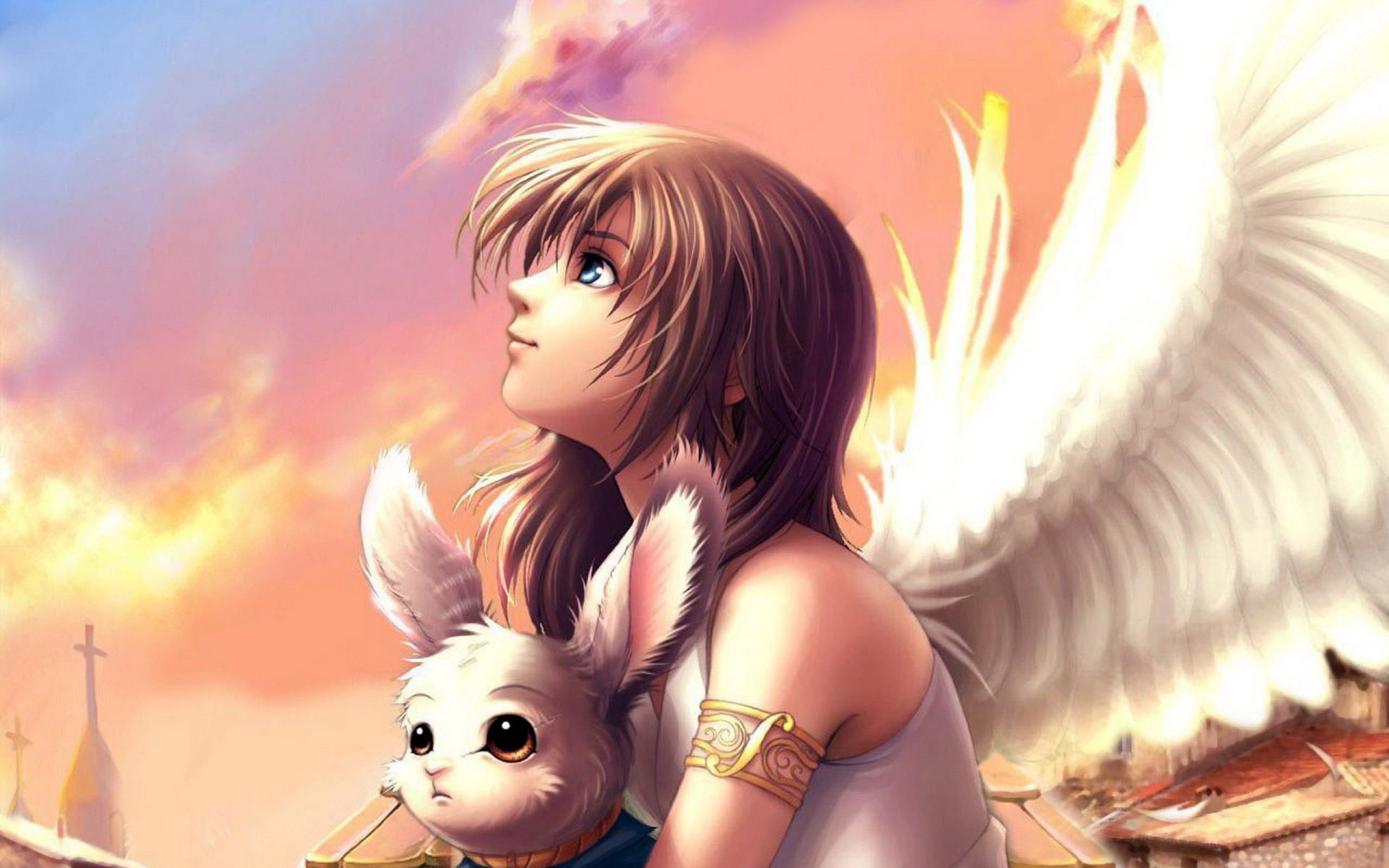 Anime Angel Wallpaper Desktop Background. Anime background
