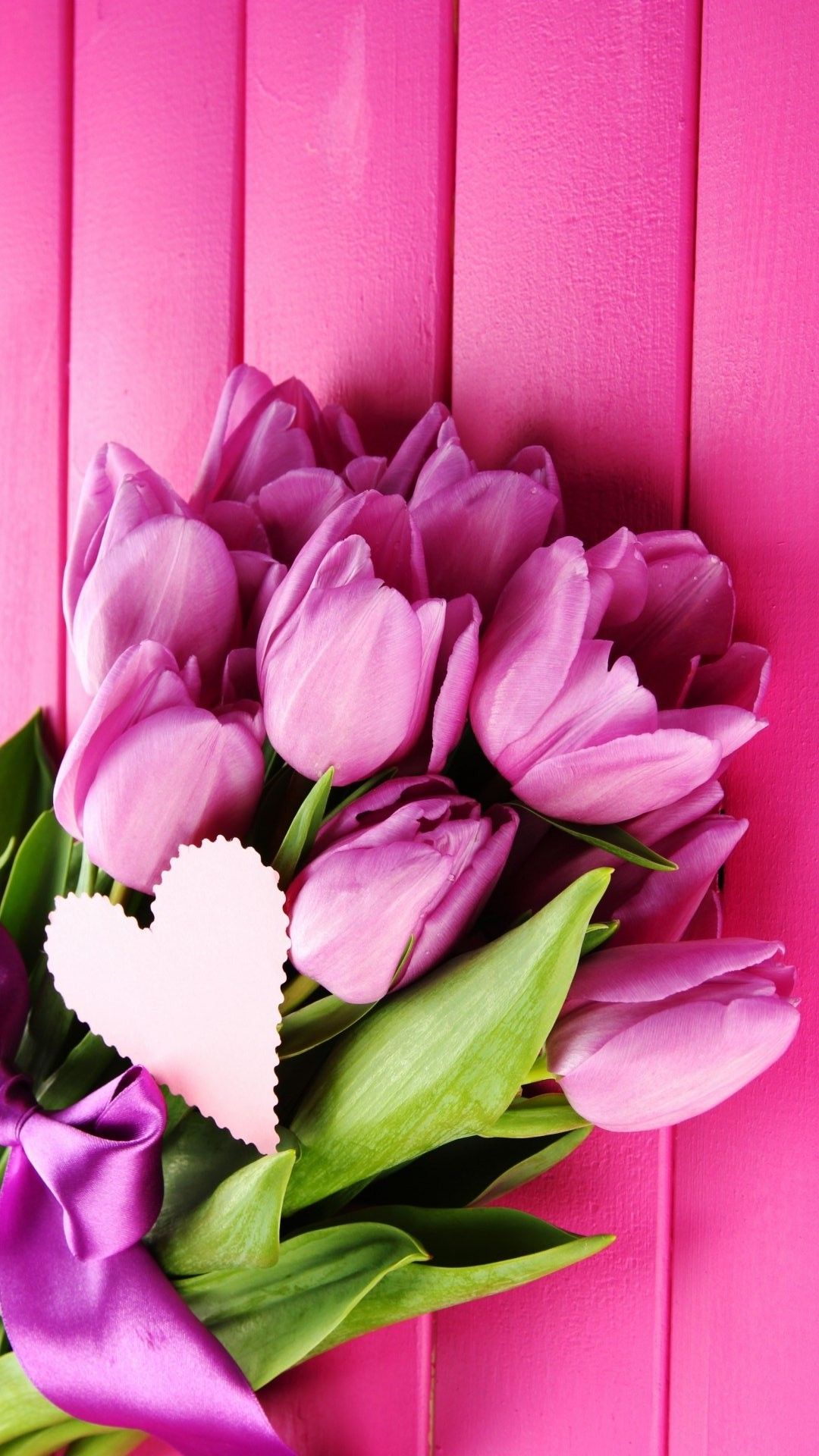 Violet Tulips Bouquet Wallpaper iPhone 3D iPhone Wallpaper