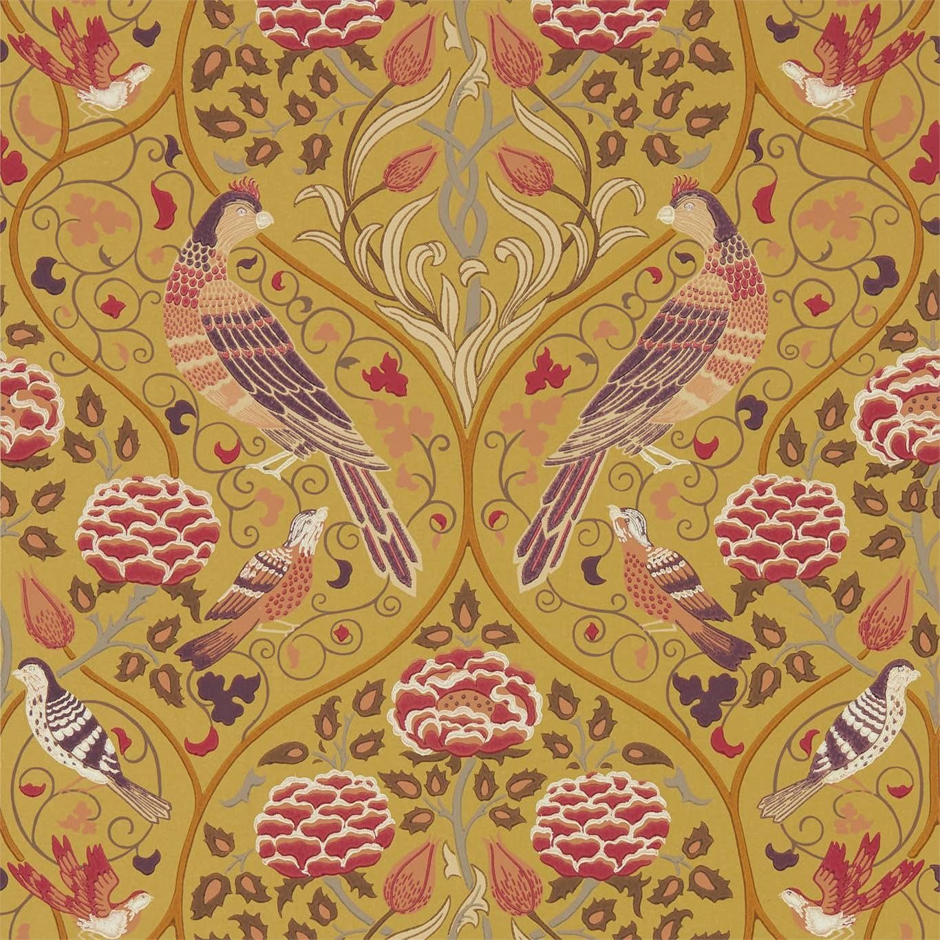 Morris & Co Seasons by May Saffron Wallpaper 216685